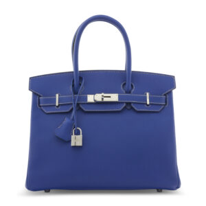 A LIMITED EDITION BLEU ÉLECTRIQUE & MYKONOS EPSOM LEATHER CANDY BIRKIN 30 WITH PALLADIUM HARDWARE