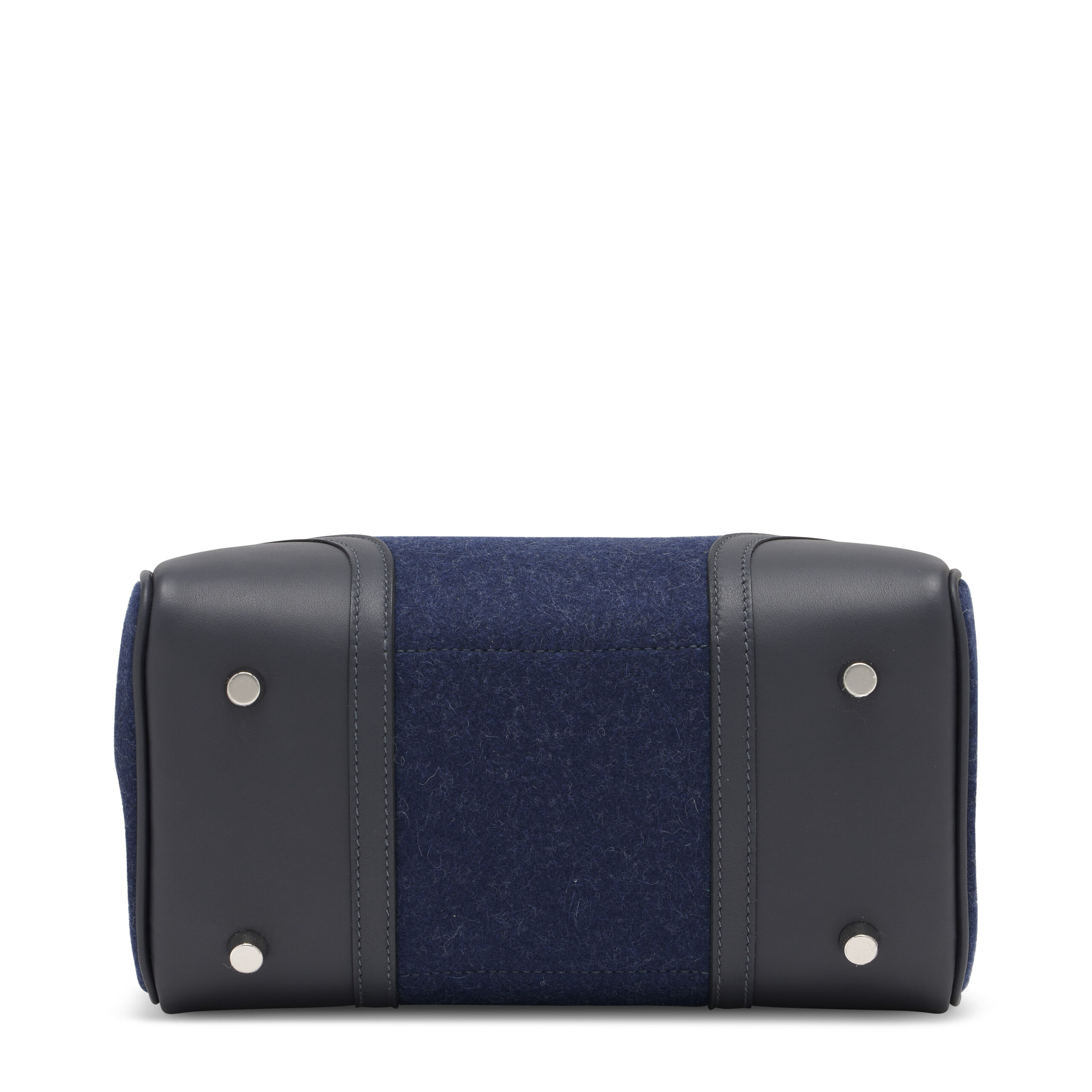 A LIMITED EDITION CABAN, BLEU NUIT SWIFT LEATHER & FEUTRE, NEW WHITE MILO LAMBSKIN GO TEAM BIRKIN 25 WITH PALLADIUM HARDWARE 4 A LIMITED EDITION CABAN, BLEU NUIT SWIFT LEATHER & FEUTRE, NEW WHITE MILO LAMBSKIN GO TEAM BIRKIN 25 WITH PALLADIUM HARDWARE - Image 4