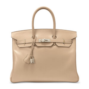 A LIMITED EDITION ARGILE TADELAKT LEATHER BIRKIN 35 WITH GUILLOCHÉ HARDWARE