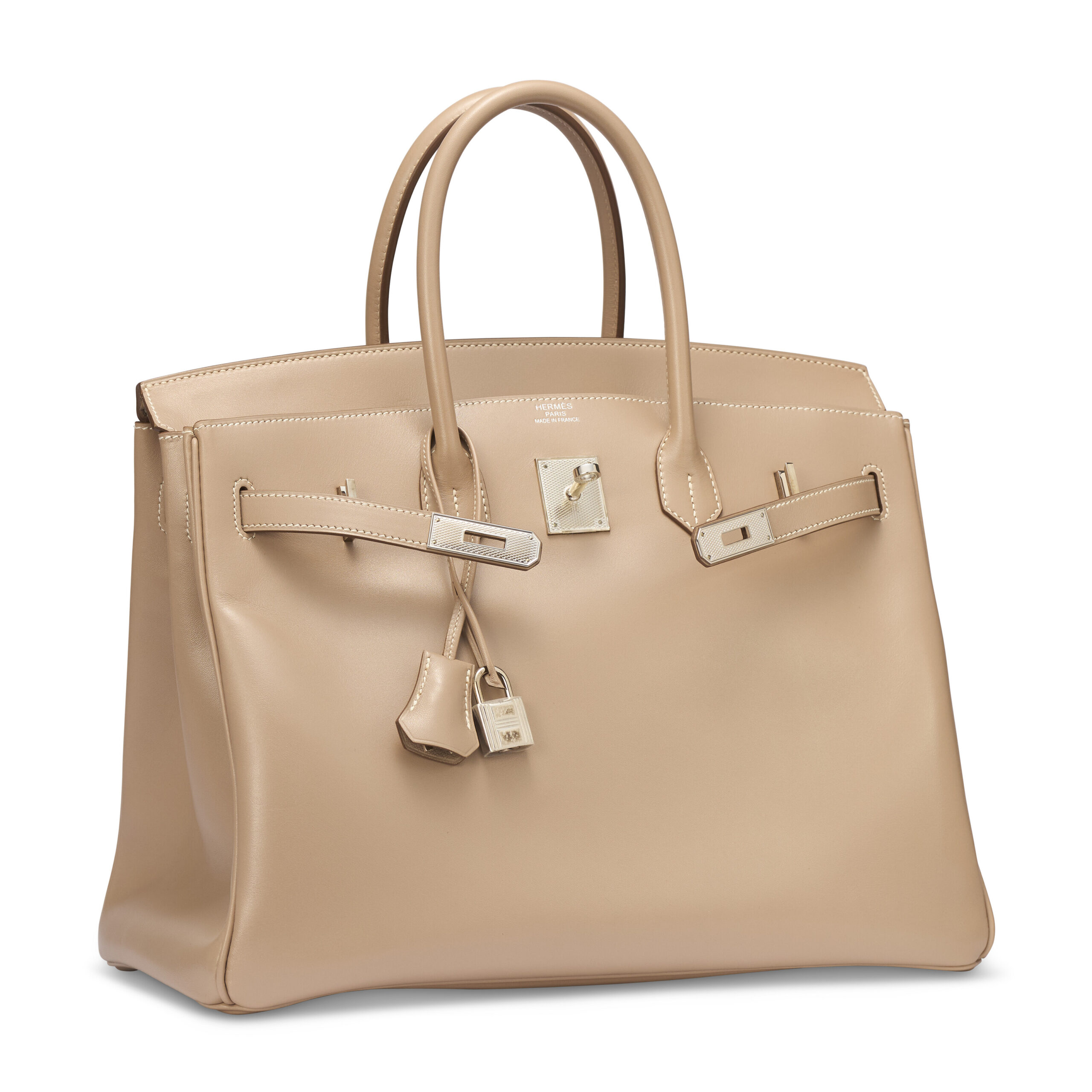 A LIMITED EDITION ARGILE TADELAKT LEATHER BIRKIN 35 WITH GUILLOCHÉ HARDWARE - Image 3