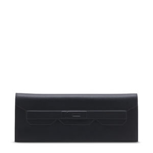 A LIMITED EDITION BLACK SWIFT LEATHER SHADOW BIRKIN CUT