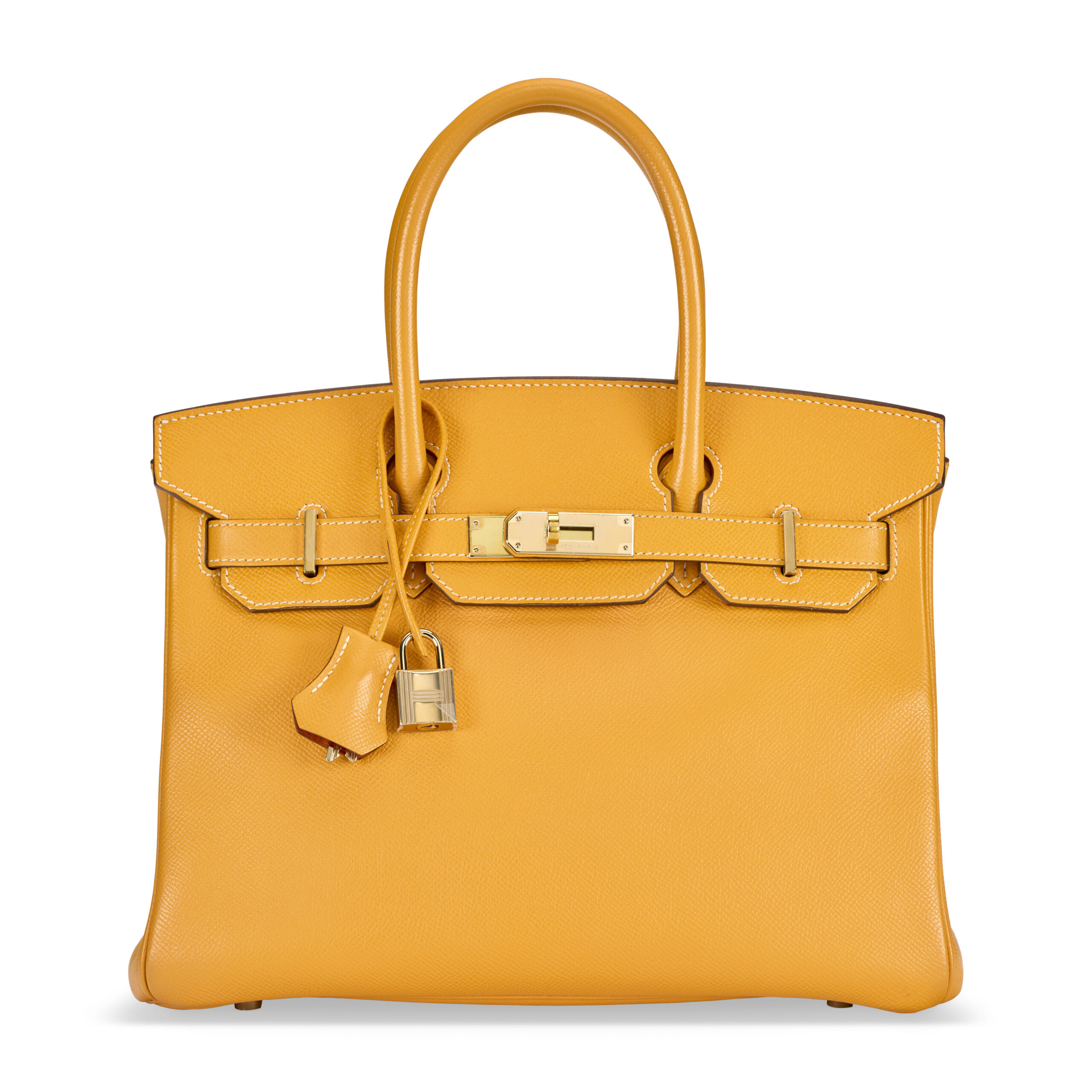 A LIMITED EDITION JAUNE D'OR & POTIRON EPSOM LEATHER CANDY BIRKIN 30 WITH PERMABRASS HARDWARE 1 A LIMITED EDITION JAUNE D'OR & POTIRON EPSOM LEATHER CANDY BIRKIN 30 WITH PERMABRASS HARDWARE