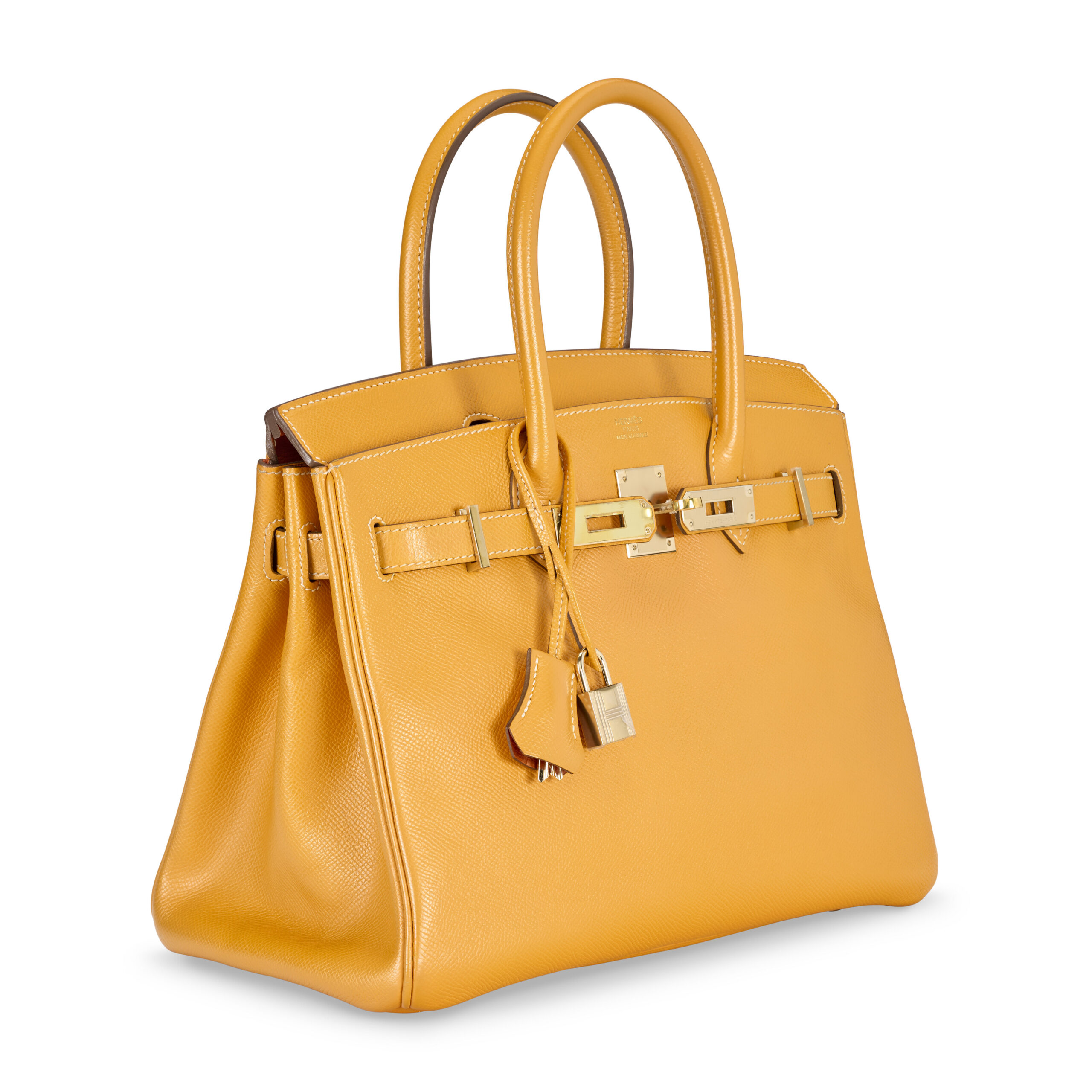 A LIMITED EDITION JAUNE D'OR & POTIRON EPSOM LEATHER CANDY BIRKIN 30 WITH PERMABRASS HARDWARE 3 A LIMITED EDITION JAUNE D'OR & POTIRON EPSOM LEATHER CANDY BIRKIN 30 WITH PERMABRASS HARDWARE - Image 3