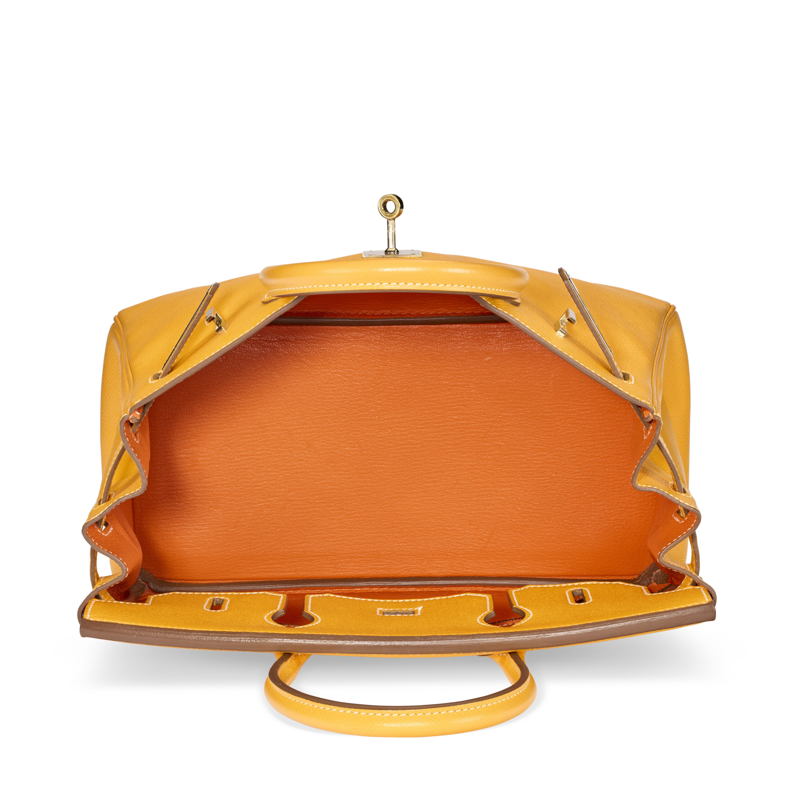 A LIMITED EDITION JAUNE D'OR & POTIRON EPSOM LEATHER CANDY BIRKIN 30 WITH PERMABRASS HARDWARE 5 A LIMITED EDITION JAUNE D'OR & POTIRON EPSOM LEATHER CANDY BIRKIN 30 WITH PERMABRASS HARDWARE - Image 5