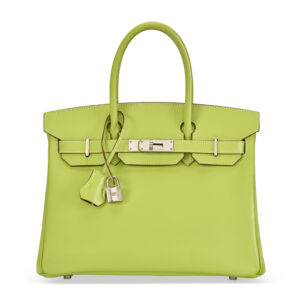 A LIMITED EDITION KIWI & LICHEN EPSOM LEATHER CANDY BIRKIN 30 WITH PALLADIUM HARDWARE