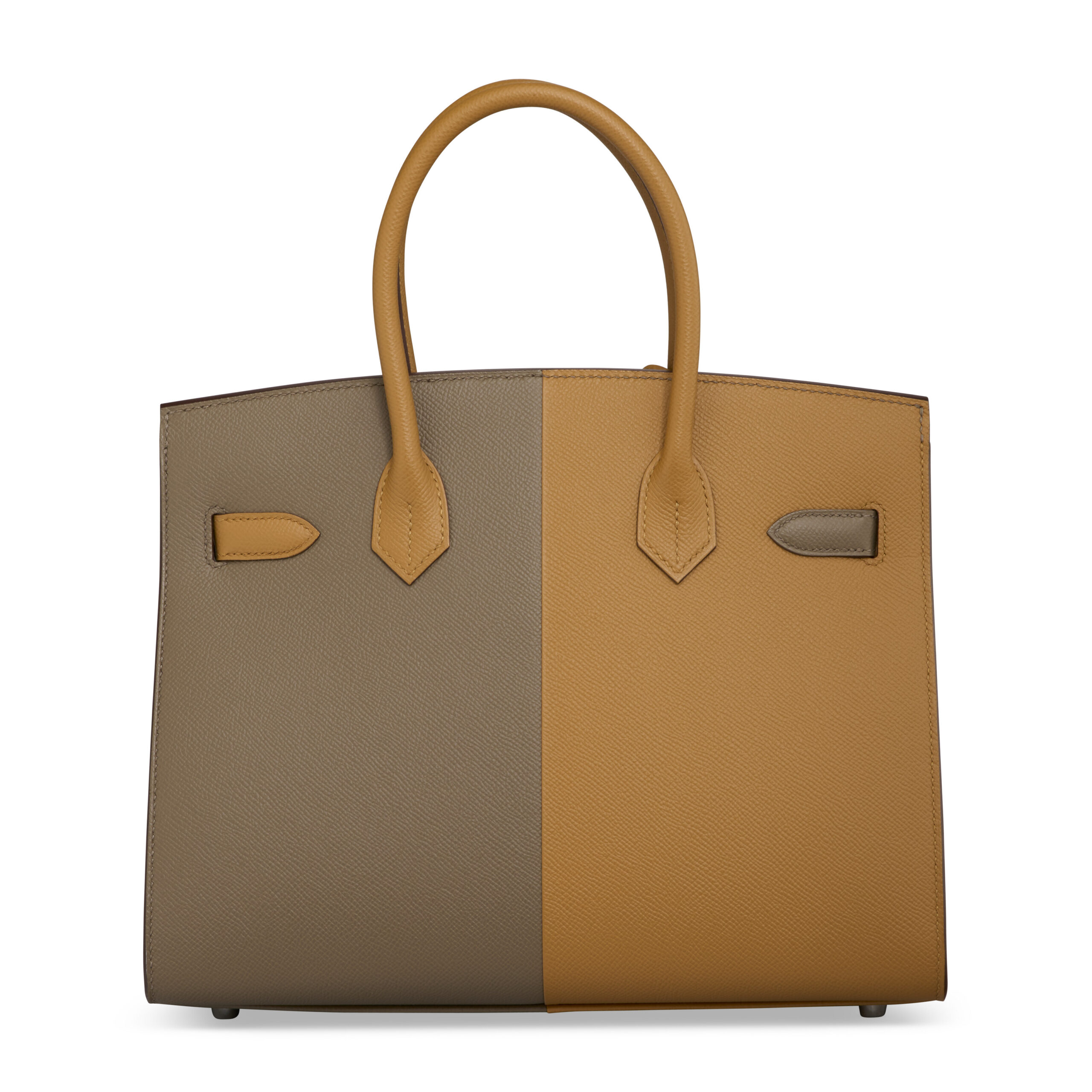 A LIMITED EDITION SESAME, ÉTOUPE & BLEU INDIGO EPSOM LEATHER SELLIER CASAQUE BIRKIN 30 WITH PALLADIUM HARDWARE 3 A LIMITED EDITION SESAME, ÉTOUPE & BLEU INDIGO EPSOM LEATHER SELLIER CASAQUE BIRKIN 30 WITH PALLADIUM HARDWARE - Image 3