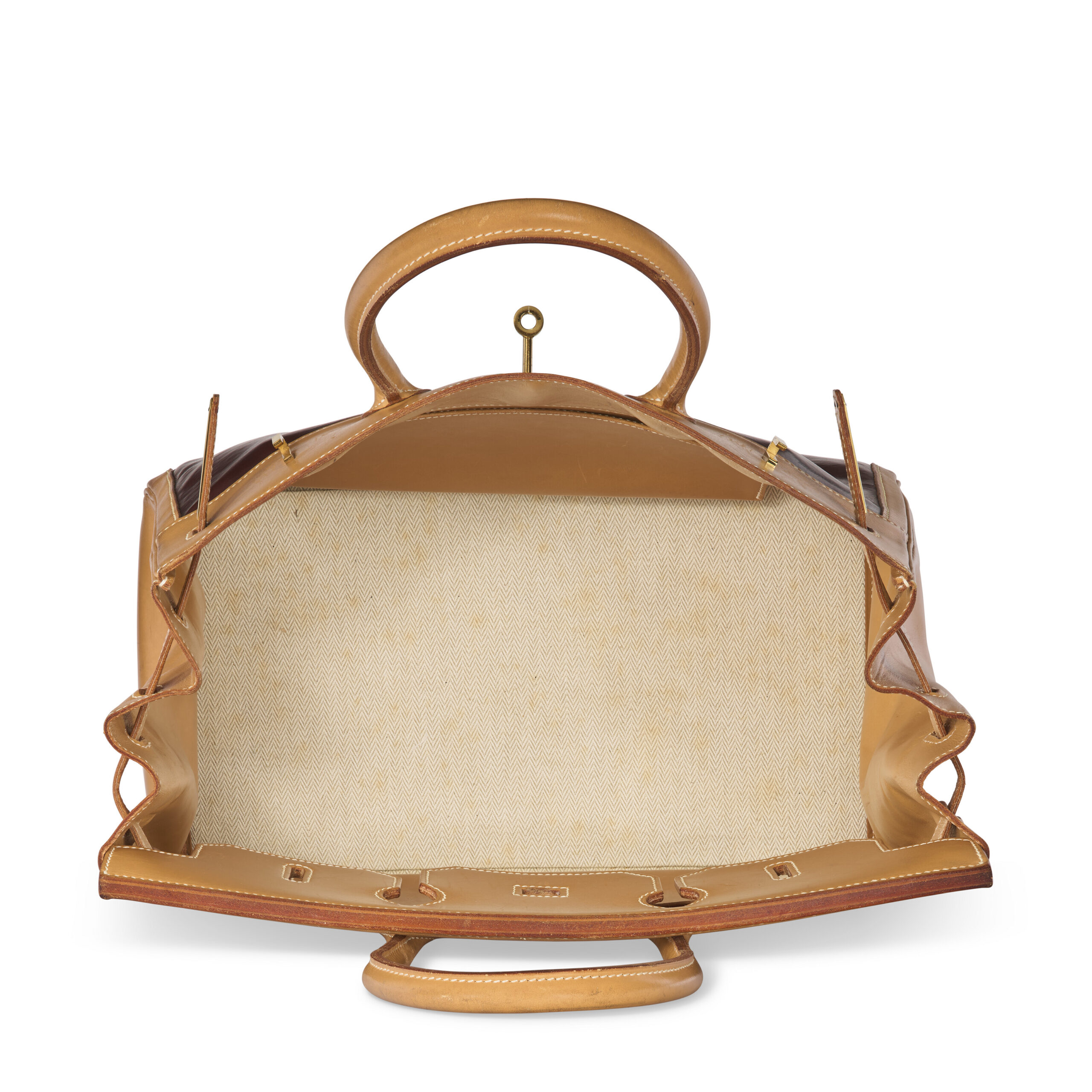 A LIMITED EDITION VACHE NATURELLE LEATHER & AMAZONIA RUBBER BIRKIN 35 WITH GOLD HARDWARE 5 A LIMITED EDITION VACHE NATURELLE LEATHER & AMAZONIA RUBBER BIRKIN 35 WITH GOLD HARDWARE - Image 5