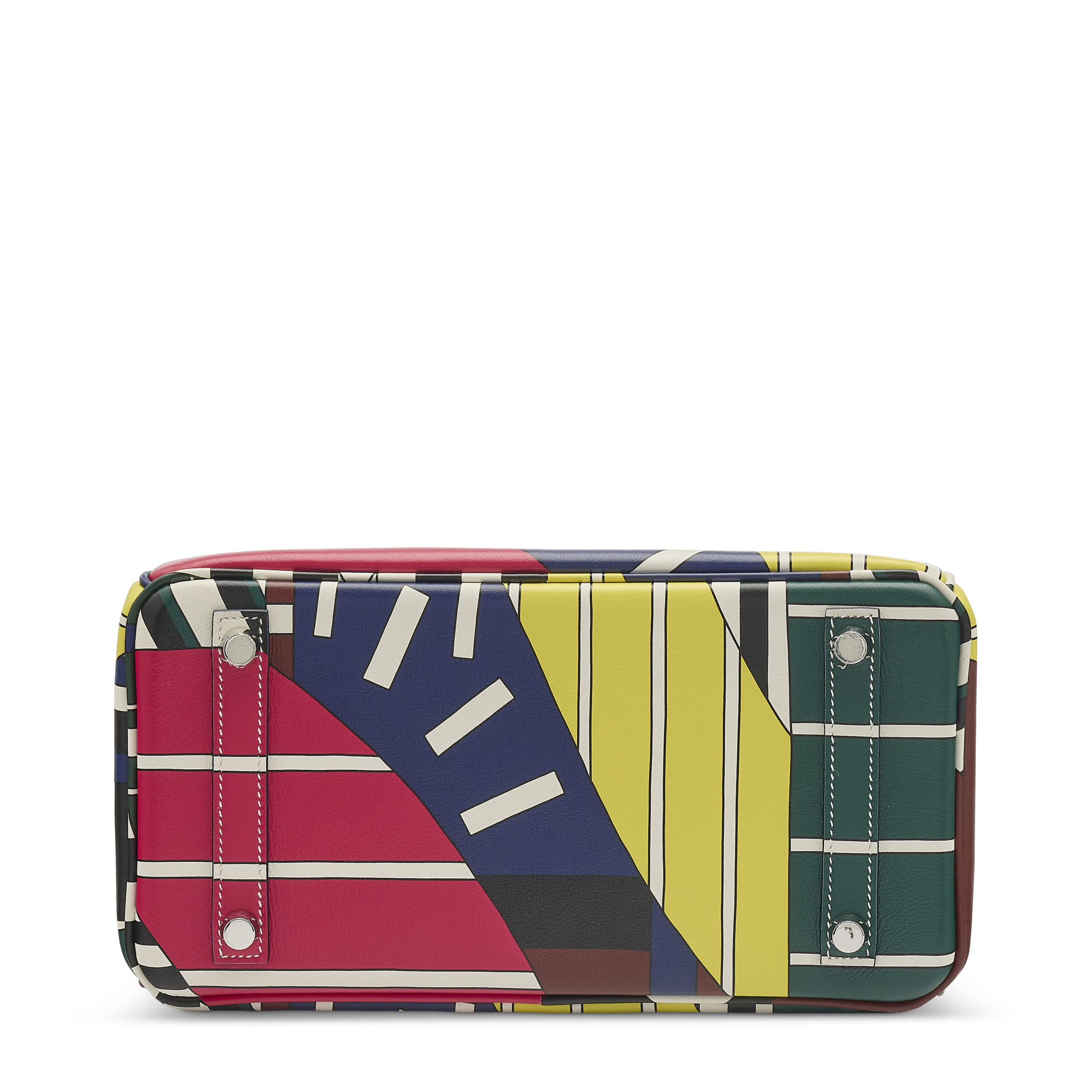 A LIMITED EDITION MULTICOLOUR SWIFT LEATHER ONE TWO THREE & AWAY WE GO BIRKIN 25 WITH PALLADIUM HARDWARE BY NIGEL PEAKE 6 A LIMITED EDITION MULTICOLOUR SWIFT LEATHER ONE TWO THREE & AWAY WE GO BIRKIN 25 WITH PALLADIUM HARDWARE BY NIGEL PEAKE - Image 6