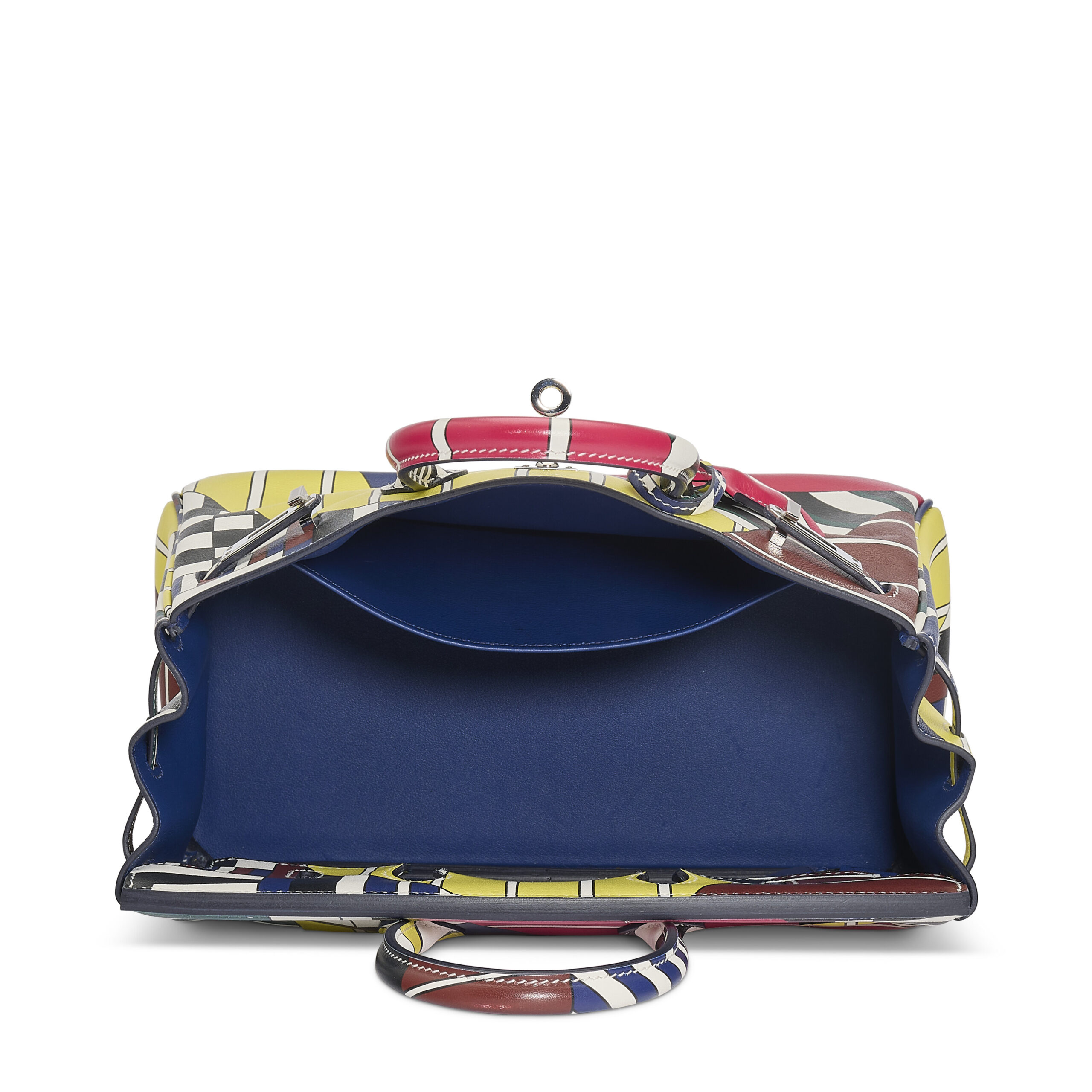 A LIMITED EDITION MULTICOLOUR SWIFT LEATHER ONE TWO THREE & AWAY WE GO BIRKIN 25 WITH PALLADIUM HARDWARE BY NIGEL PEAKE 2 A LIMITED EDITION MULTICOLOUR SWIFT LEATHER ONE TWO THREE & AWAY WE GO BIRKIN 25 WITH PALLADIUM HARDWARE BY NIGEL PEAKE - Image 2