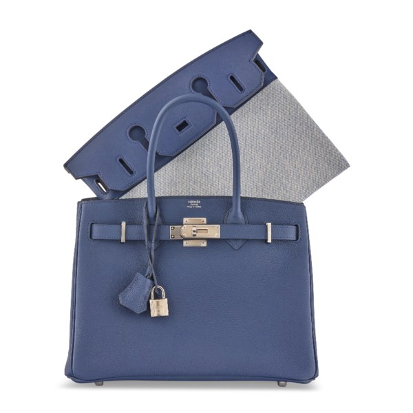 A LIMITED EDITION BLEU SAPHIR TOGO & SWIFT LEATHER 3 IN 1 BIRKIN 30 WITH PALLADIUM HARDWARE