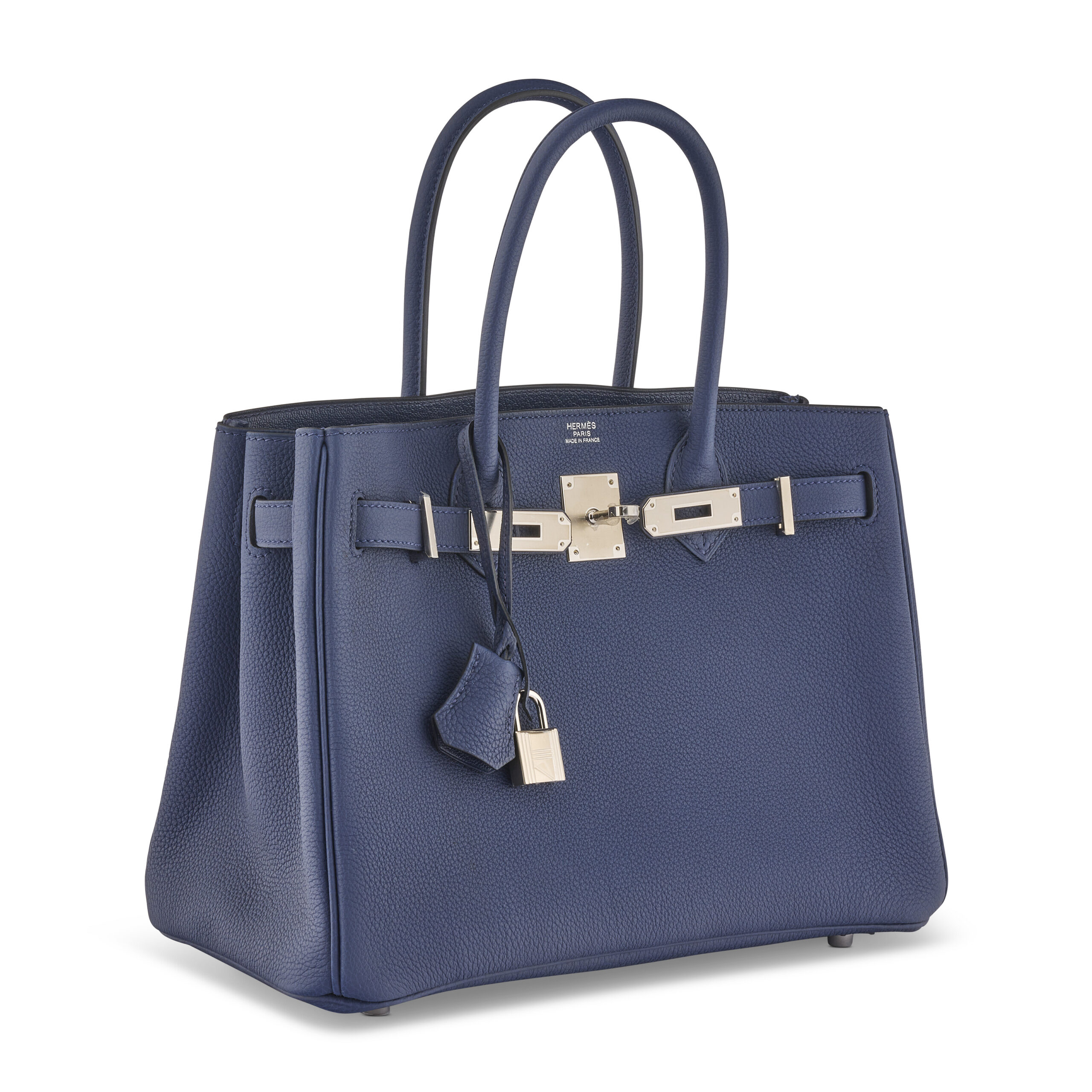 A LIMITED EDITION BLEU SAPHIR TOGO & SWIFT LEATHER 3 IN 1 BIRKIN 30 WITH PALLADIUM HARDWARE - Image 4