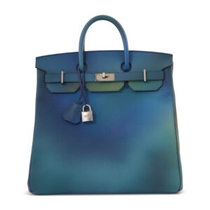 A LIMITED EDITION BLEU NUIT & JAUNE DE NAPLES TOGO LEATHER COSMOS HAC BIRKIN 40 WITH BRUSHED PALLADIUM HARDWARE