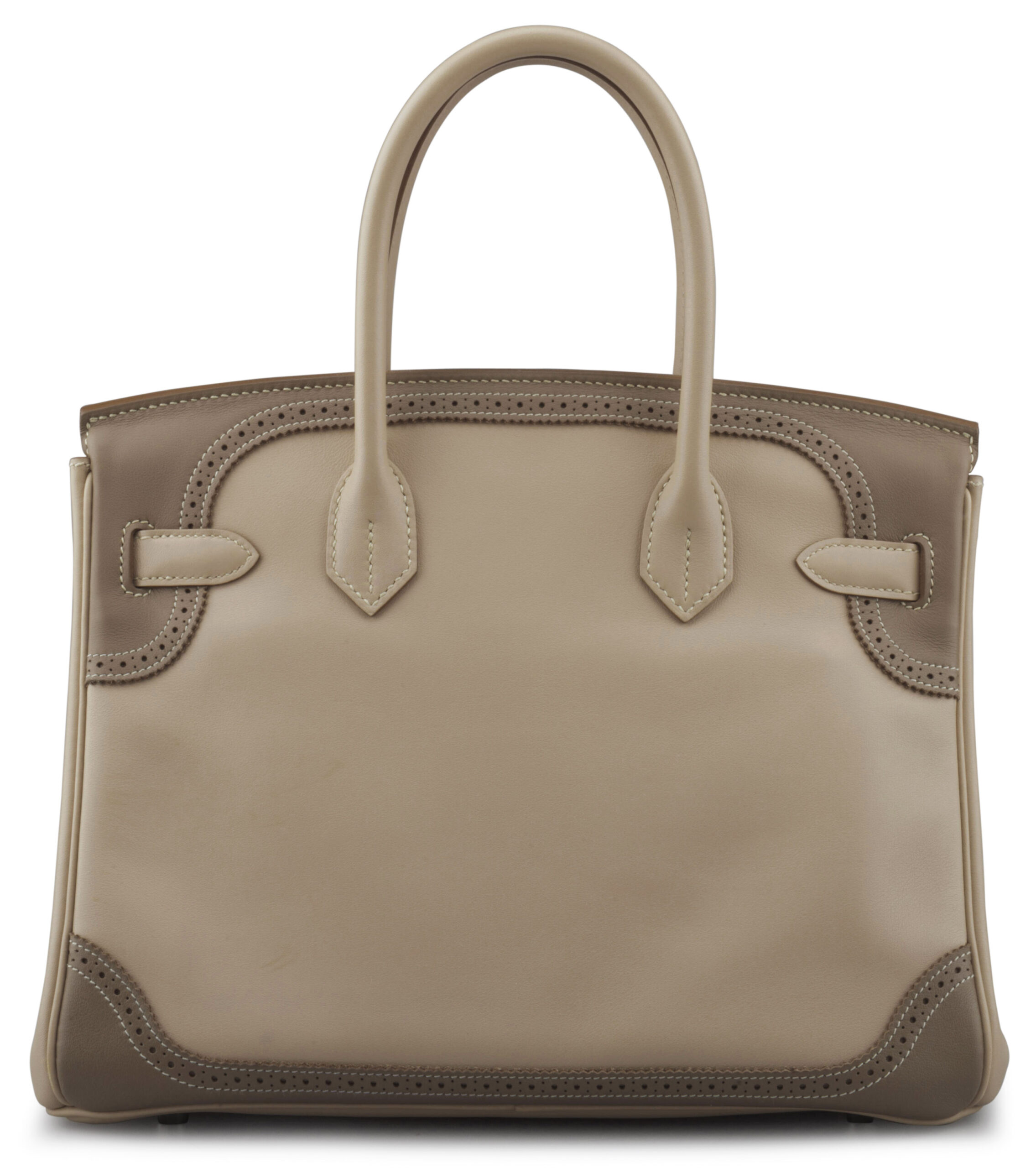 A LIMITED EDITION 30CM ARGILE & ETOUPE SWIFT LEATHER GHILLIES BIRKIN BAG 4 A LIMITED EDITION 30CM ARGILE & ETOUPE SWIFT LEATHER GHILLIES BIRKIN BAG - Image 4