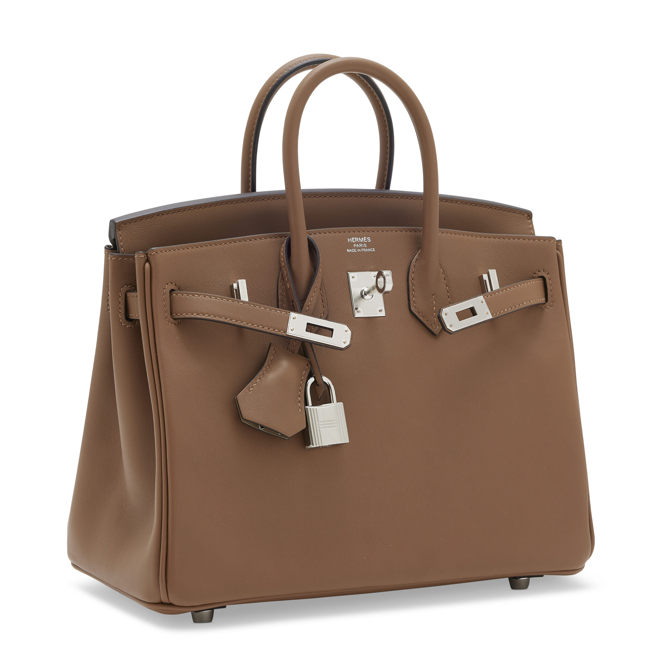 A LIMITED EDITION ALEZAN & BEIGE MARFA SWIFT LEATHER BIRKIN 25 WITH PALLADIUM HARDWARE 2 A LIMITED EDITION ALEZAN & BEIGE MARFA SWIFT LEATHER BIRKIN 25 WITH PALLADIUM HARDWARE - Image 2