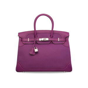 A LIMITED EDITION ANÉMONE TOGO & SWIFT LEATHER GHILLIES BIRKIN 35 WITH PALLADIUM HARDWARE