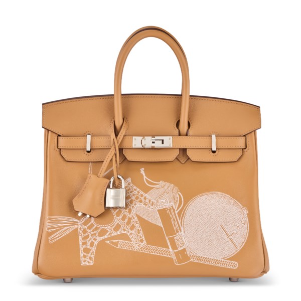 A LIMITED EDITION BISCUIT SWIFT LEATHER IN & OUT BIRKIN 25 WITH PALLADIUM HARDWARE 1 A LIMITED EDITION BISCUIT SWIFT LEATHER IN & OUT BIRKIN 25 WITH PALLADIUM HARDWARE (1)