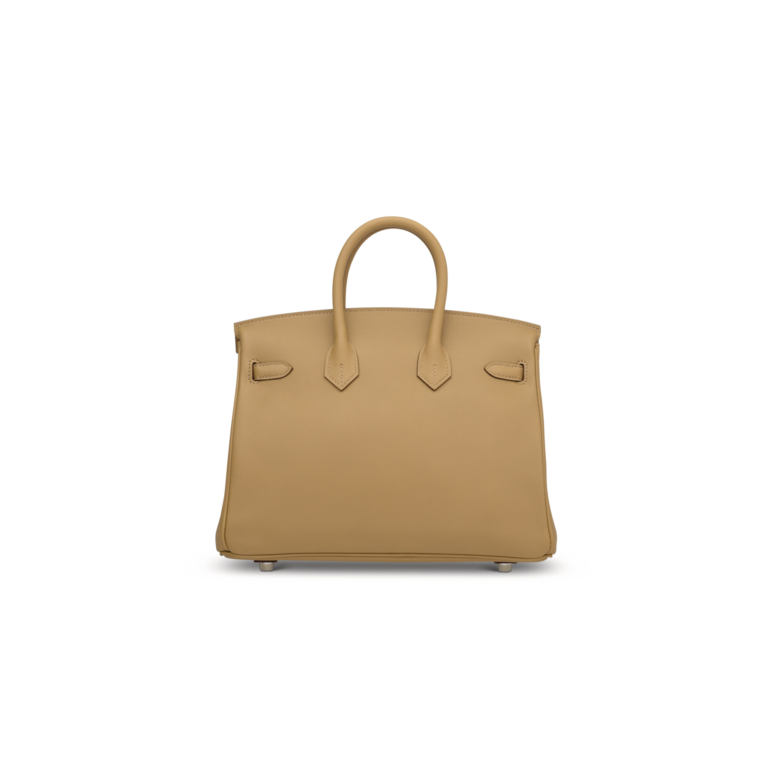 A LIMITED EDITION BISCUIT SWIFT LEATHER IN & OUT BIRKIN 25 WITH PALLADIUM HARDWARE 4 A LIMITED EDITION BISCUIT SWIFT LEATHER IN & OUT BIRKIN 25 WITH PALLADIUM HARDWARE - Image 4