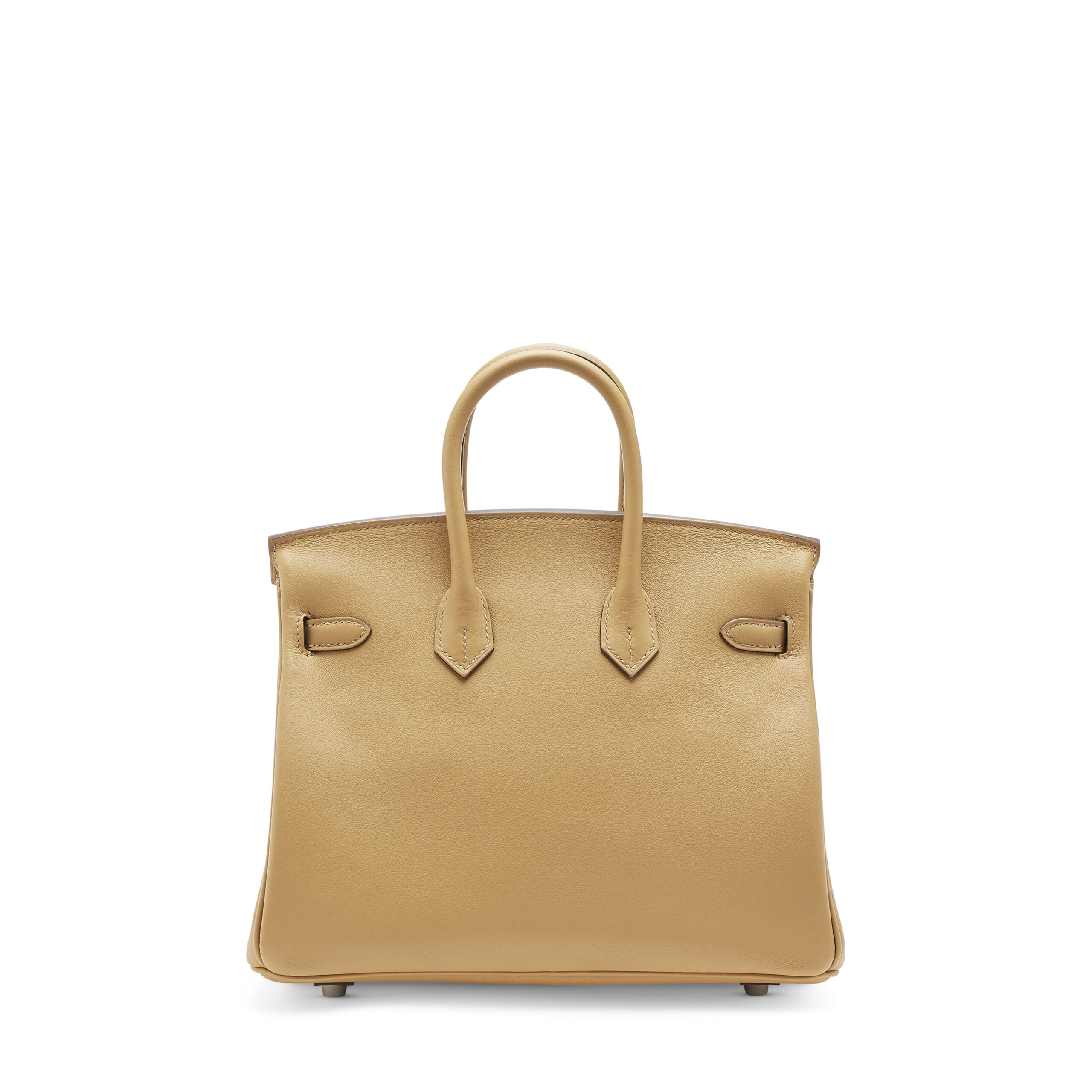 A LIMITED EDITION BISCUIT SWIFT LEATHER IN & OUT BIRKIN 25 WITH PALLADIUM HARDWARE 5 A LIMITED EDITION BISCUIT SWIFT LEATHER IN & OUT BIRKIN 25 WITH PALLADIUM HARDWARE - Image 5