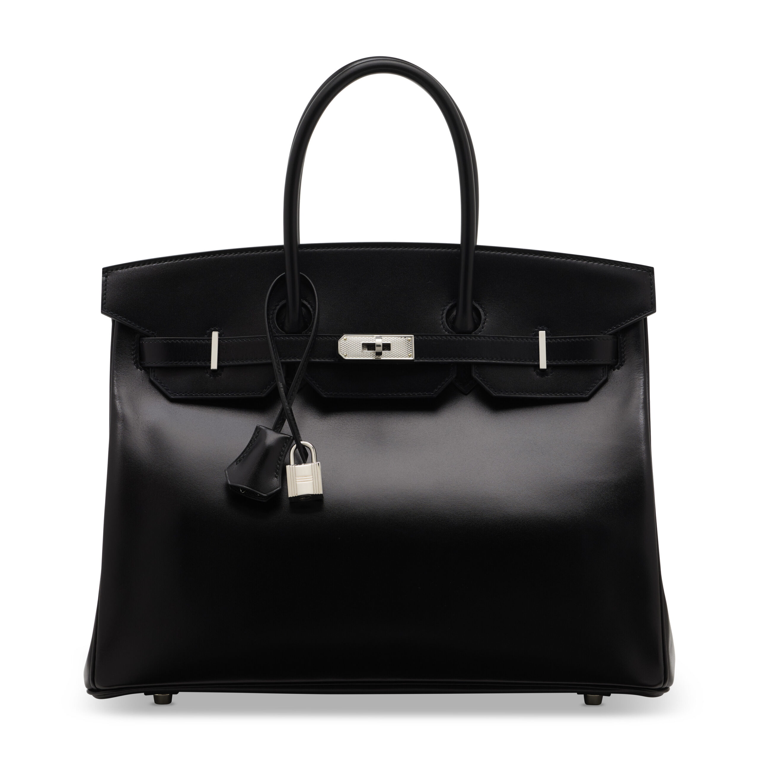 A LIMITED EDITION BLACK CALF BOX LEATHER BIRKIN 35 WITH GUILLOCHÉ PALLADIUM HARDWARE 2 A LIMITED EDITION BLACK CALF BOX LEATHER BIRKIN 35 WITH GUILLOCHÉ PALLADIUM HARDWARE - Image 2