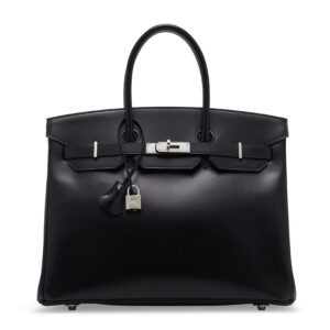 A LIMITED EDITION BLACK CALF BOX LEATHER BIRKIN 35 WITH GUILLOCHÉ PALLADIUM HARDWARE (5)