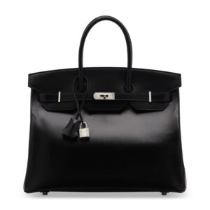 A LIMITED EDITION BLACK CALF BOX LEATHER BIRKIN 35 WITH GUILLOCHÉ PALLADIUM HARDWARE (5)