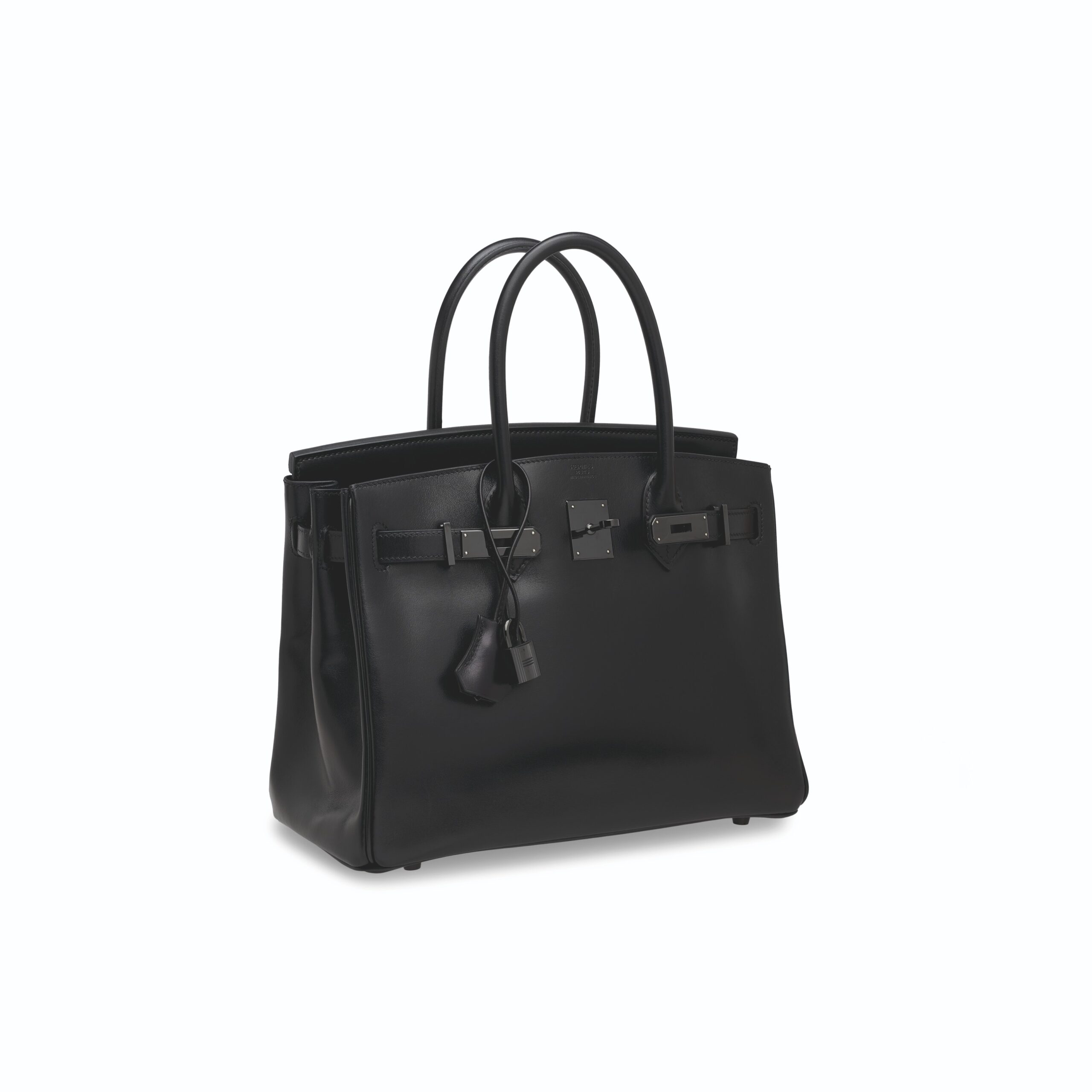 A LIMITED EDITION BLACK CALF BOX LEATHER SO BLACK BIRKIN 30 WITH BLACK PVD HARDWARE 2 A LIMITED EDITION BLACK CALF BOX LEATHER SO BLACK BIRKIN 30 WITH BLACK PVD HARDWARE - Image 2