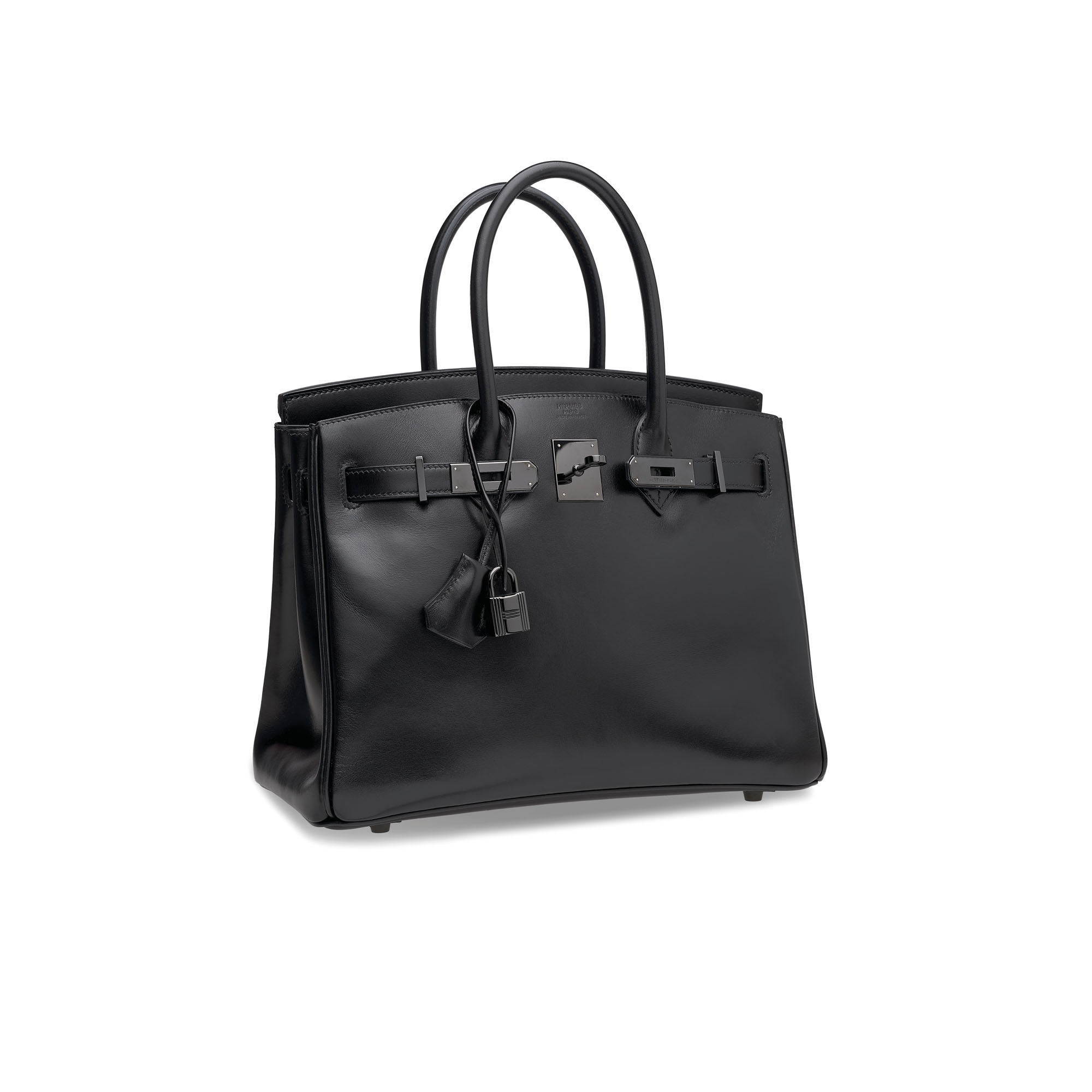 A LIMITED EDITION BLACK CALF BOX LEATHER SO BLACK BIRKIN 30 WITH BLACK PVD HARDWARE 2 A LIMITED EDITION BLACK CALF BOX LEATHER SO BLACK BIRKIN 30 WITH BLACK PVD HARDWARE - Image 2