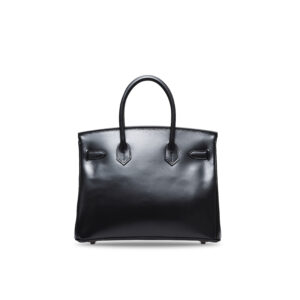 A LIMITED EDITION BLACK CALF BOX LEATHER SO BLACK BIRKIN 30 WITH BLACK PVD HARDWARE (2)