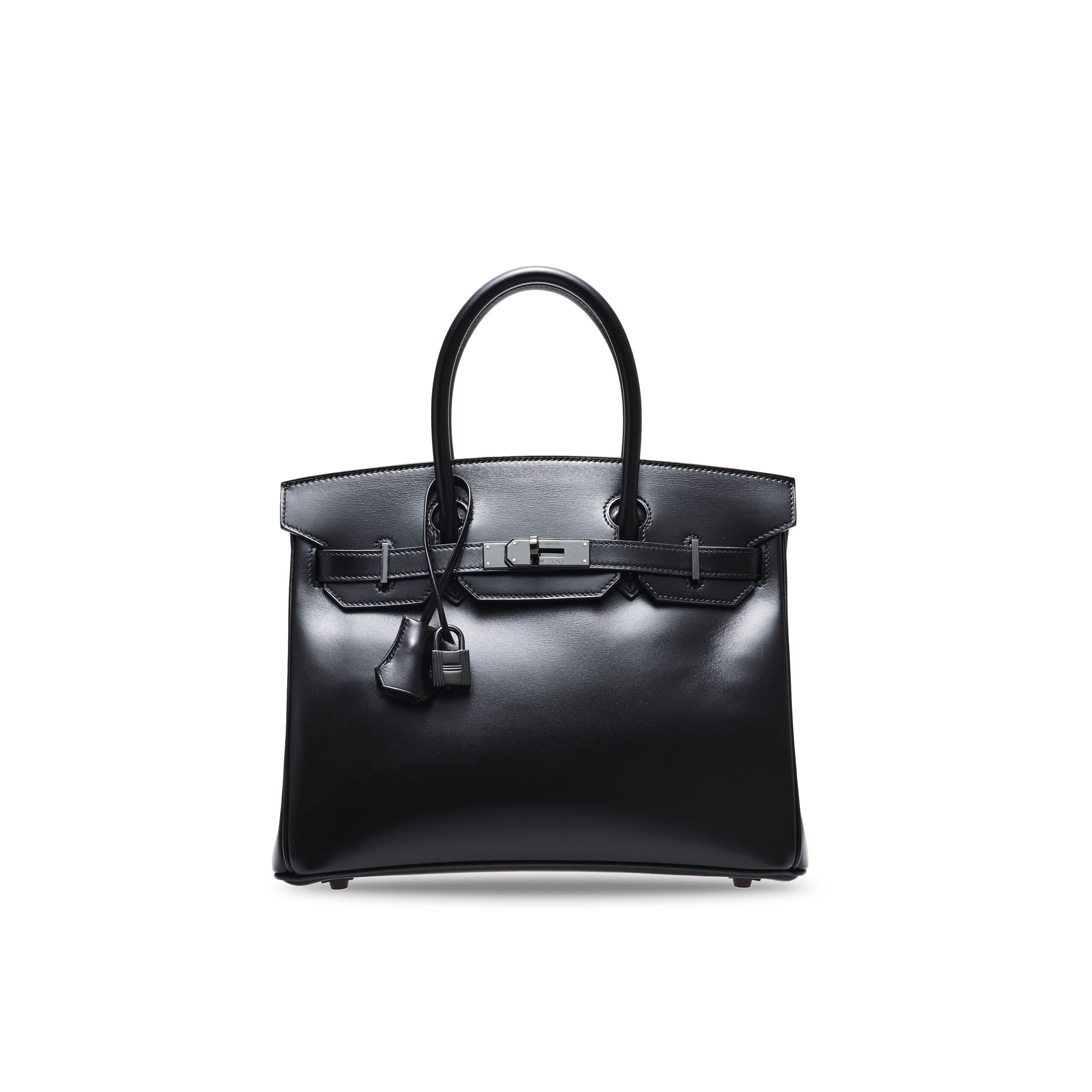 A LIMITED EDITION BLACK CALF BOX LEATHER SO BLACK BIRKIN 30 WITH BLACK PVD HARDWARE 4 A LIMITED EDITION BLACK CALF BOX LEATHER SO BLACK BIRKIN 30 WITH BLACK PVD HARDWARE - Image 4