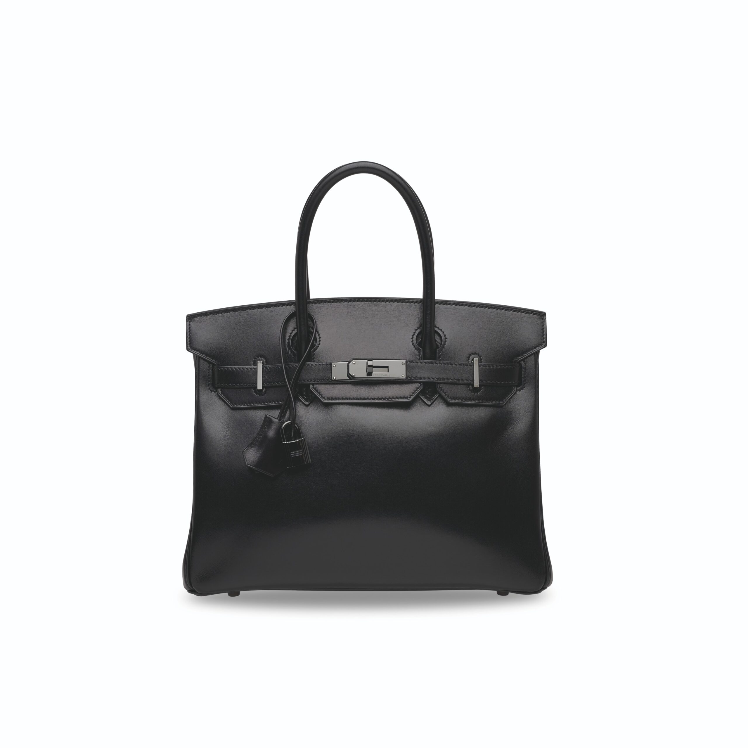 A LIMITED EDITION BLACK CALF BOX LEATHER SO BLACK BIRKIN 30 WITH BLACK PVD HARDWARE 6 A LIMITED EDITION BLACK CALF BOX LEATHER SO BLACK BIRKIN 30 WITH BLACK PVD HARDWARE - Image 6