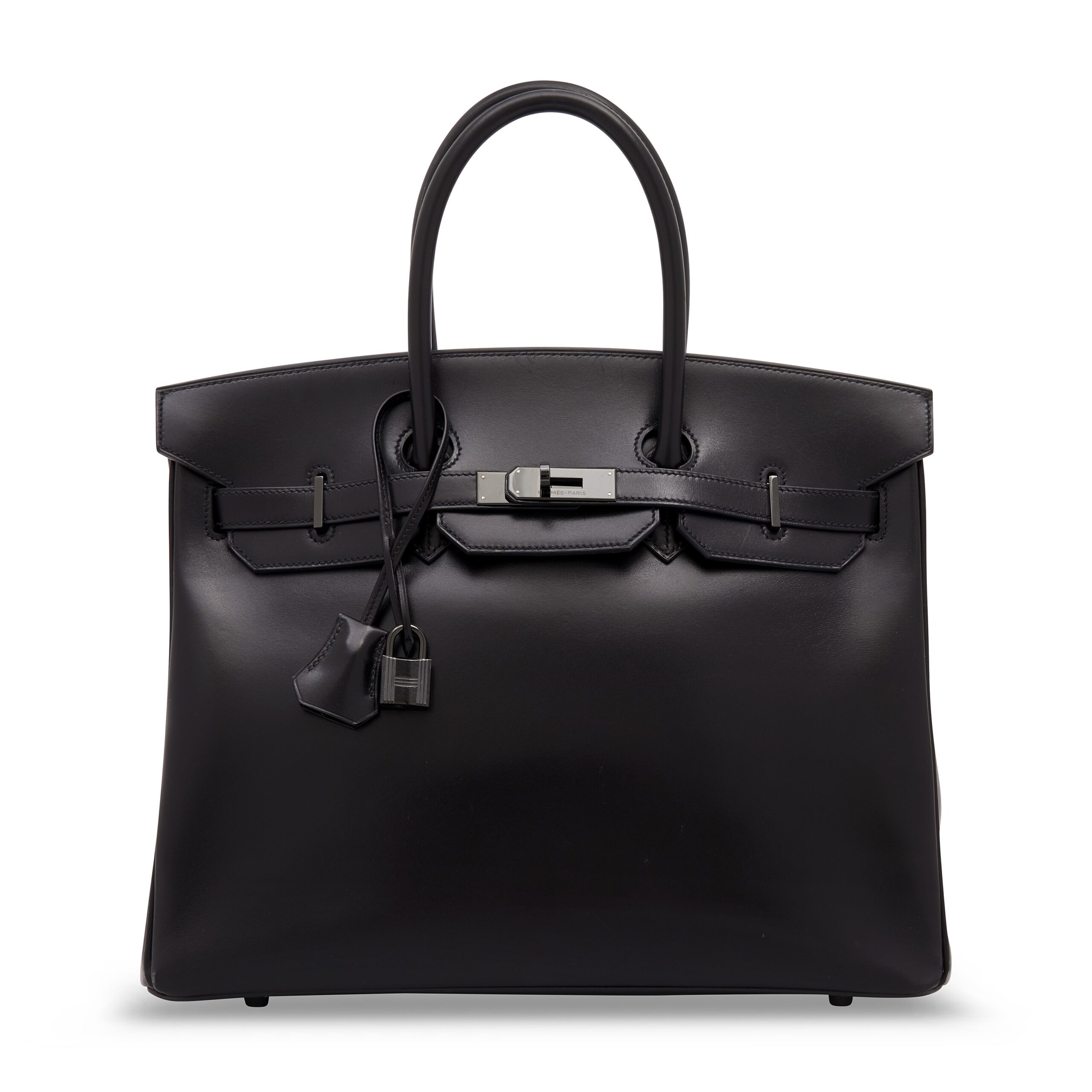 A LIMITED EDITION BLACK CALF BOX LEATHER SO BLACK BIRKIN 35 WITH BLACK PVD HARDWARE 5 A LIMITED EDITION BLACK CALF BOX LEATHER SO BLACK BIRKIN 35 WITH BLACK PVD HARDWARE - Image 5