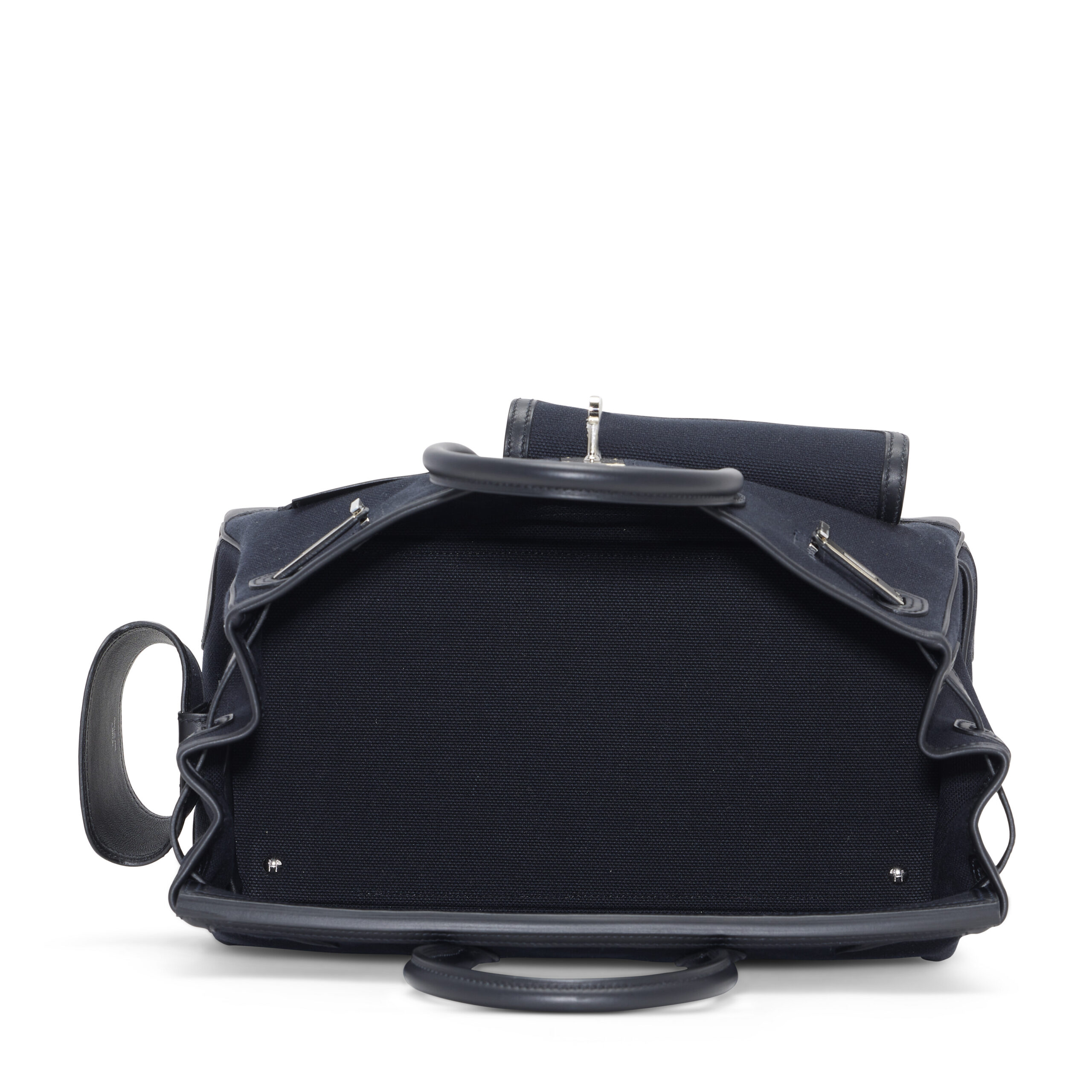 A LIMITED EDITION BLACK CANVAS & BLACK SWIFT LEATHER CARGO BIRKIN 35 WITH PALLADIUM HARDWARE 5 A LIMITED EDITION BLACK CANVAS & BLACK SWIFT LEATHER CARGO BIRKIN 35 WITH PALLADIUM HARDWARE - Image 5