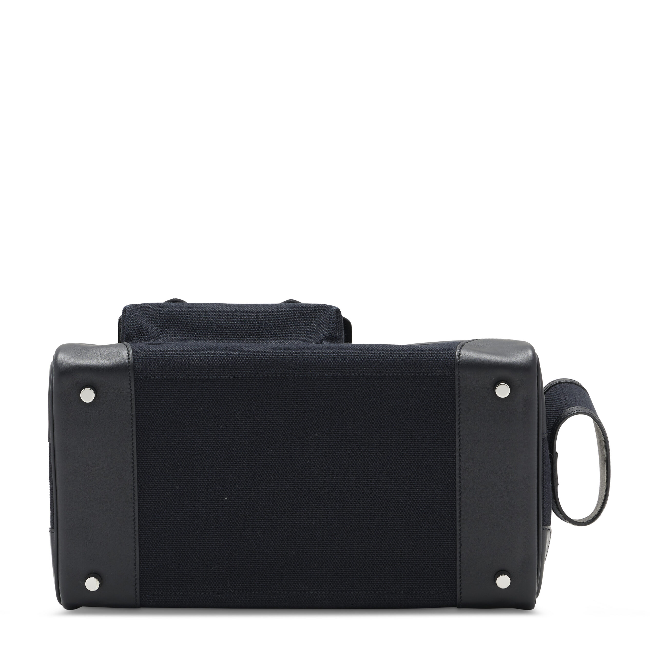 A LIMITED EDITION BLACK CANVAS & BLACK SWIFT LEATHER CARGO BIRKIN 35 WITH PALLADIUM HARDWARE 6 A LIMITED EDITION BLACK CANVAS & BLACK SWIFT LEATHER CARGO BIRKIN 35 WITH PALLADIUM HARDWARE - Image 6