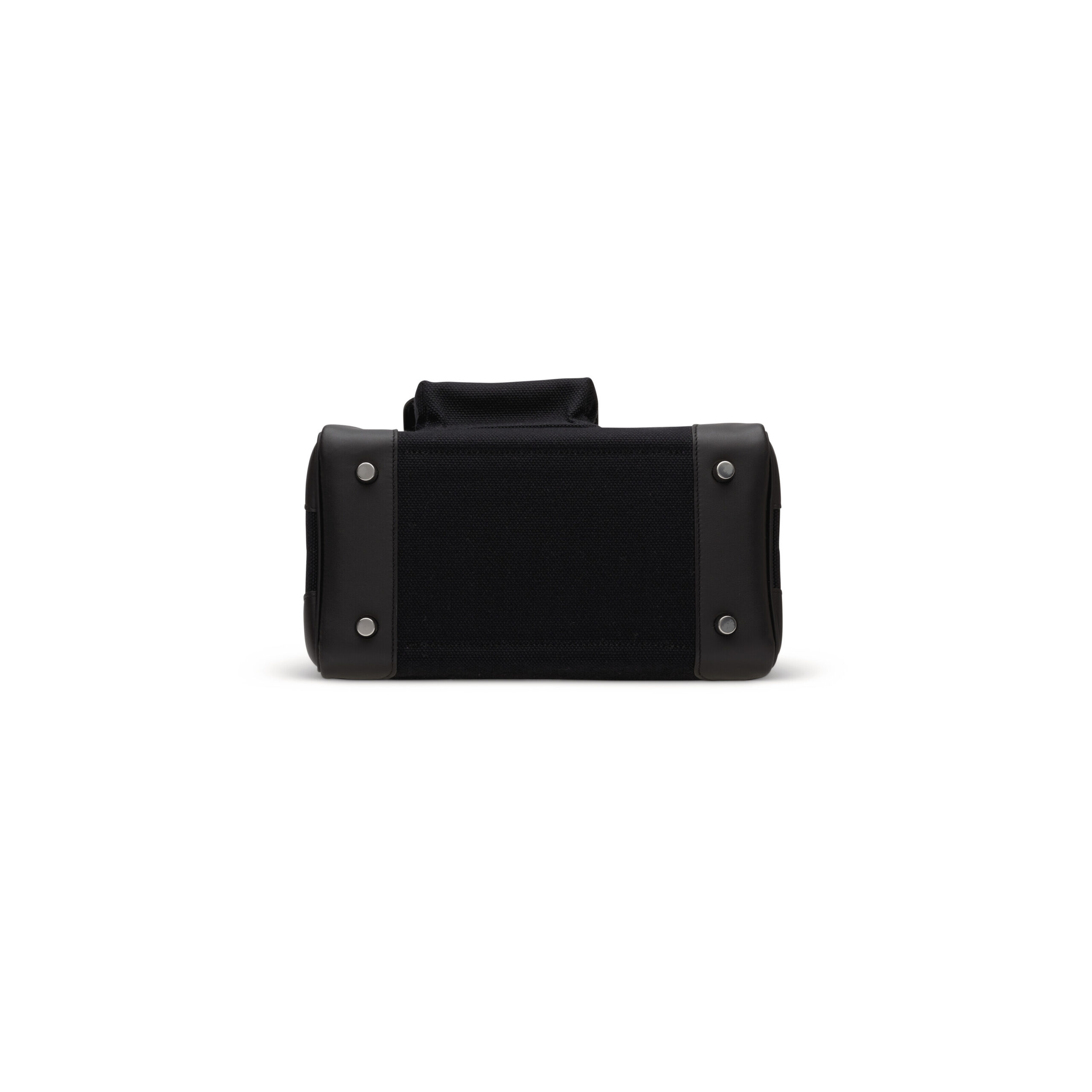 A LIMITED EDITION BLACK CANVAS & SWIFT LEATHER CARGO BIRKIN 25 WITH PALLADIUM HARDWARE 2 A LIMITED EDITION BLACK CANVAS & SWIFT LEATHER CARGO BIRKIN 25 WITH PALLADIUM HARDWARE - Image 2