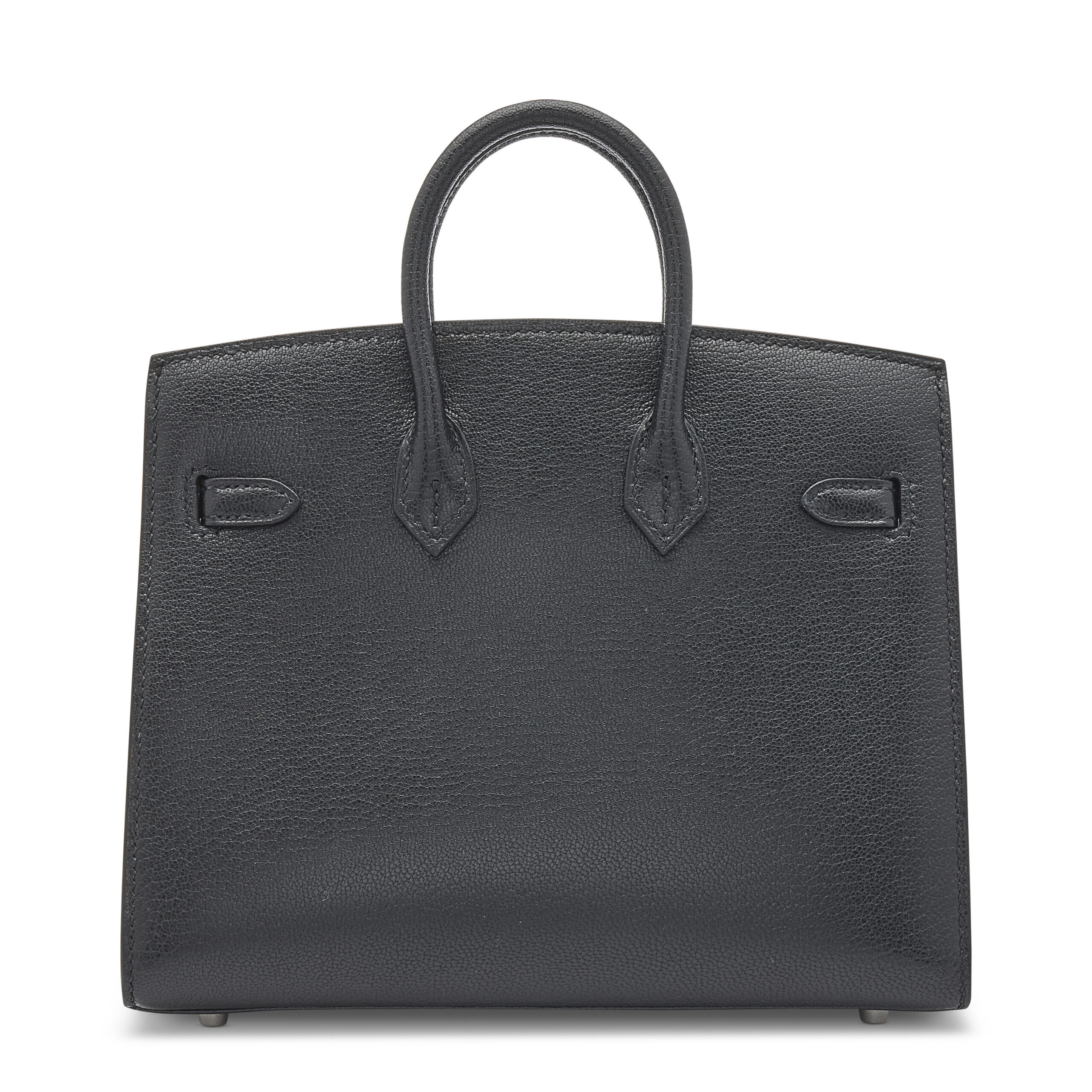 A LIMITED EDITION BLACK CHÈVRE LEATHER BOUCLERIE MODERNE CASAQUE SELLIER BIRKIN 20 WITH PALLADIUM HARDWARE 3 A LIMITED EDITION BLACK CHÈVRE LEATHER BOUCLERIE MODERNE CASAQUE SELLIER BIRKIN 20 WITH PALLADIUM HARDWARE - Image 3