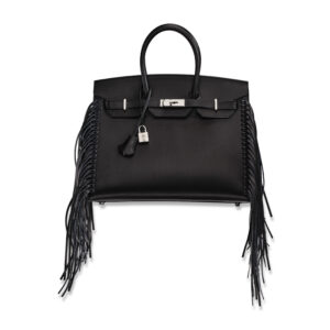 A LIMITED EDITION BLACK EVERGRAIN LEATHER ANATE SELLIER BIRKIN 35 WITH PALLADIUM HARDWARE