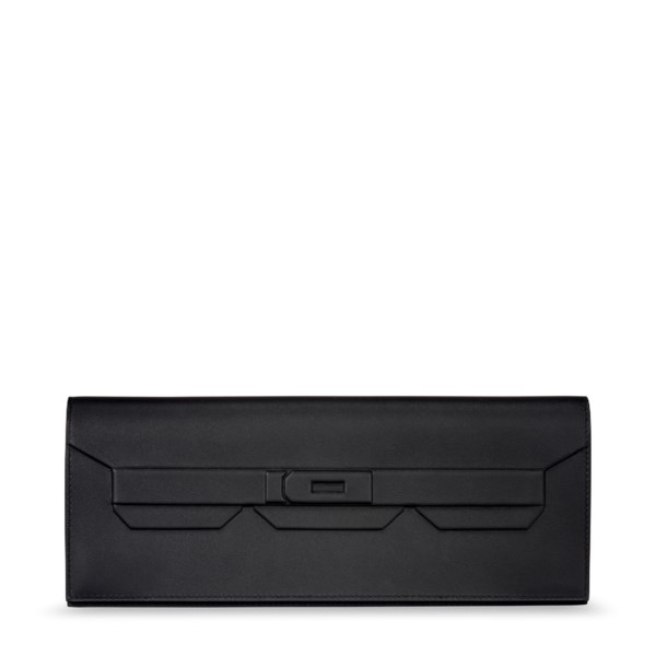 A LIMITED EDITION BLACK SWIFT LEATHER BIRKIN SHADOW CUT CLUTCH 2 A LIMITED EDITION BLACK SWIFT LEATHER BIRKIN SHADOW CUT CLUTCH - Image 2