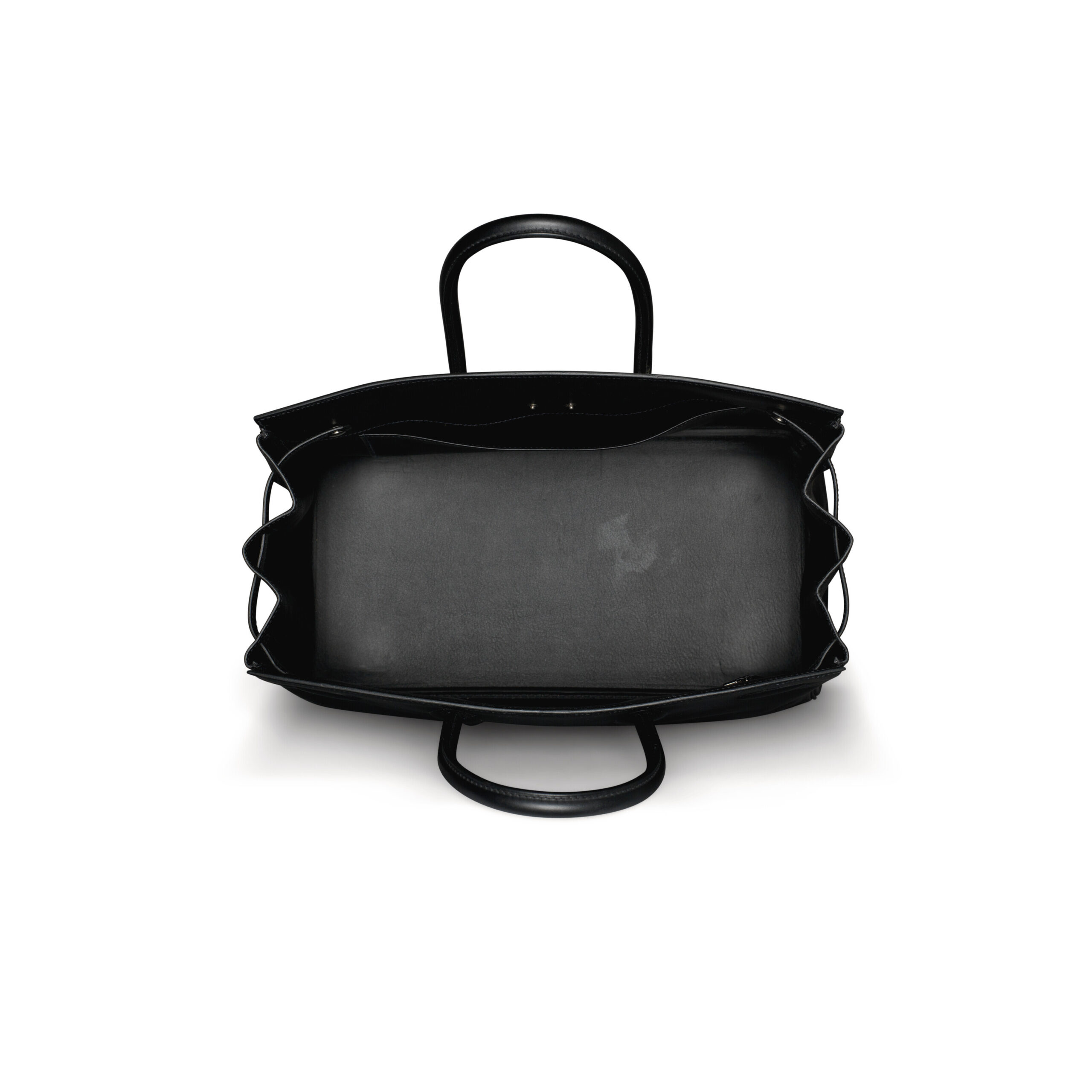 A LIMITED EDITION BLACK SWIFT LEATHER SHADOW BIRKIN 35 WITH PALLADIUM HARDWARE 6 A LIMITED EDITION BLACK SWIFT LEATHER SHADOW BIRKIN 35 WITH PALLADIUM HARDWARE - Image 6