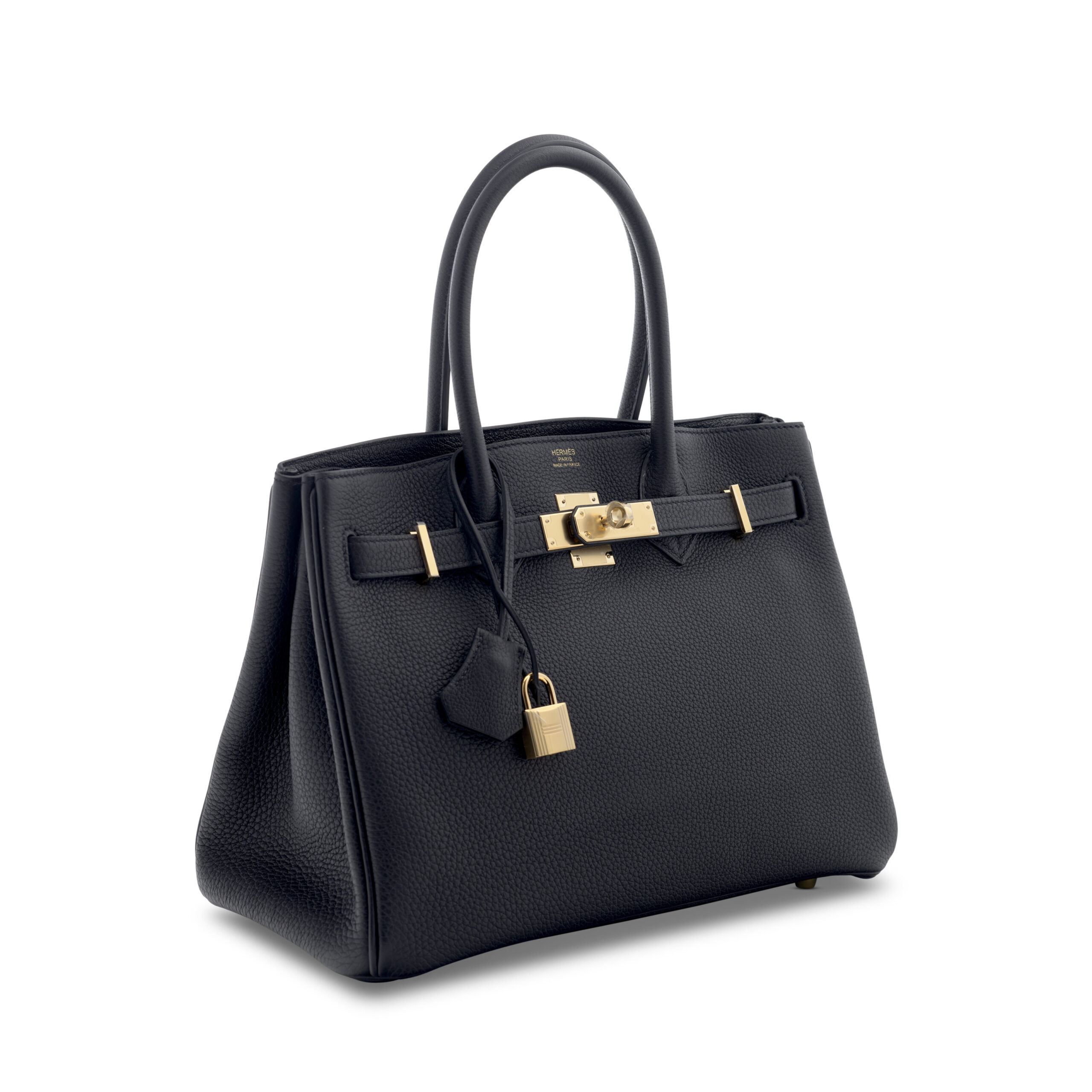 A LIMITED EDITION BLACK TOGO & SWIFT LEATHER 3 IN 1 BIRKIN 30 WITH GOLD HARDWARE 6 A LIMITED EDITION BLACK TOGO & SWIFT LEATHER 3 IN 1 BIRKIN 30 WITH GOLD HARDWARE - Image 6