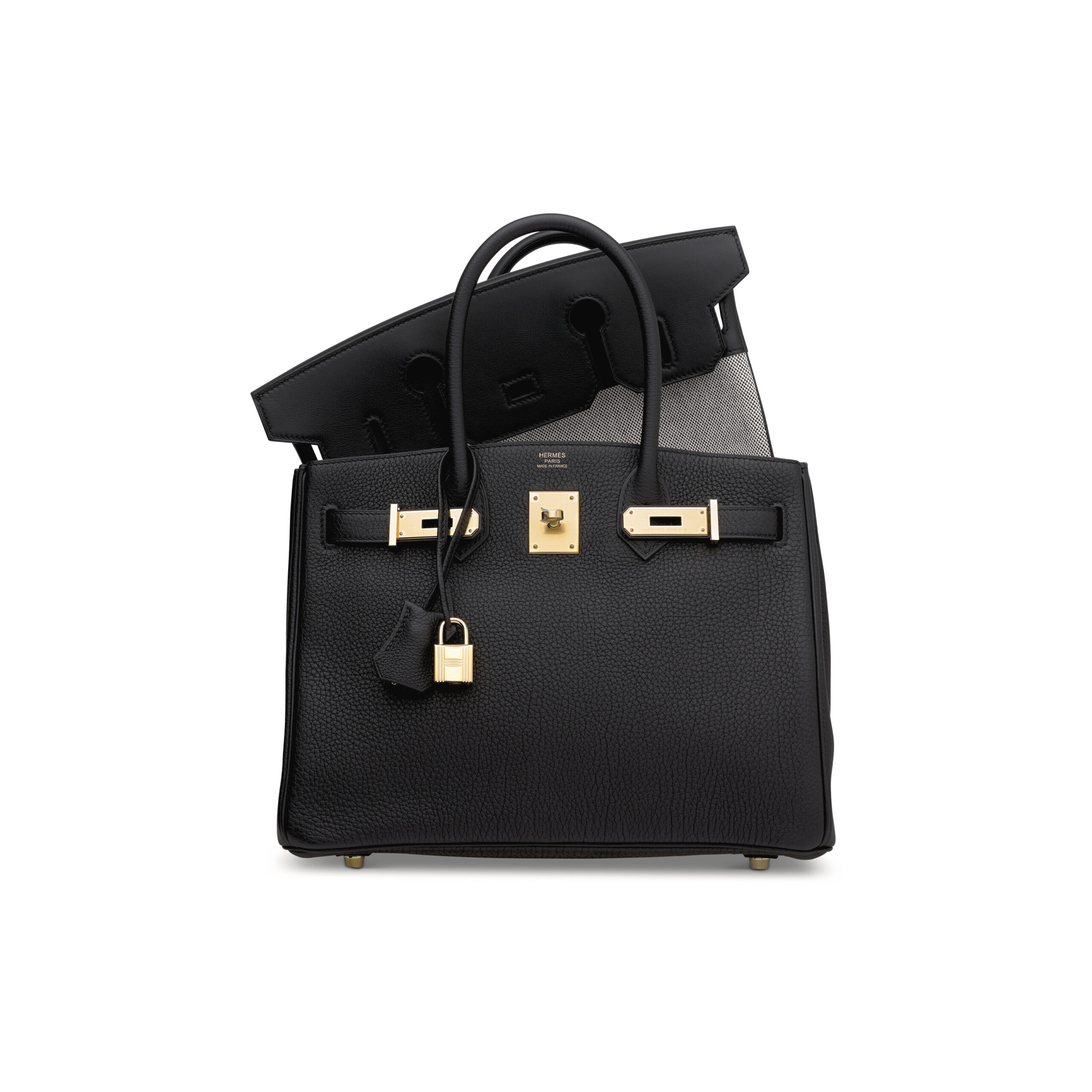 A LIMITED EDITION BLACK TOGO & SWIFT LEATHER 3 IN 1 BIRKIN 30 WITH GOLD HARDWARE 1 A LIMITED EDITION BLACK TOGO & SWIFT LEATHER 3 IN 1 BIRKIN 30 WITH GOLD HARDWARE (2)