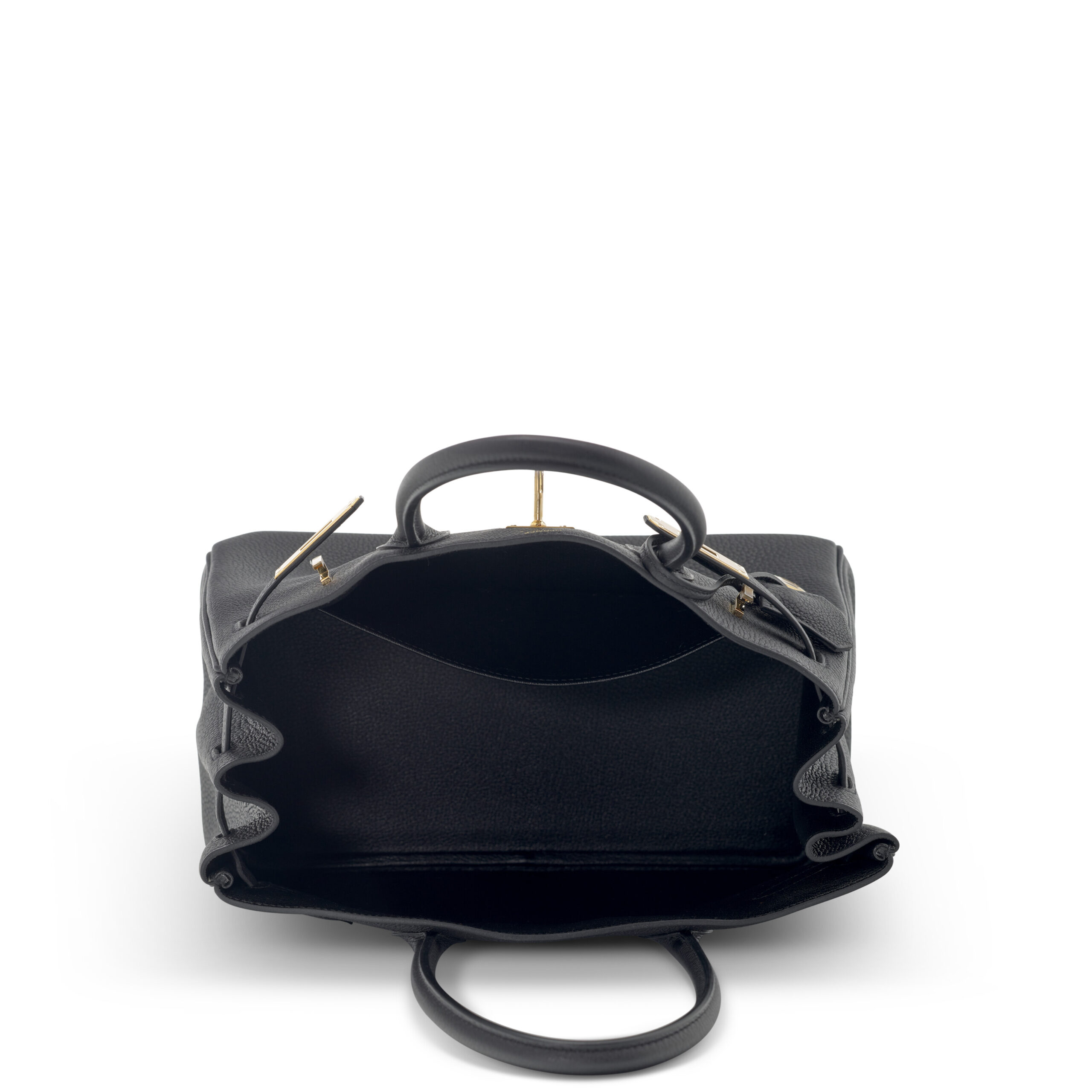 A LIMITED EDITION BLACK TOGO & SWIFT LEATHER 3 IN 1 BIRKIN 30 WITH GOLD HARDWARE 5 A LIMITED EDITION BLACK TOGO & SWIFT LEATHER 3 IN 1 BIRKIN 30 WITH GOLD HARDWARE - Image 5