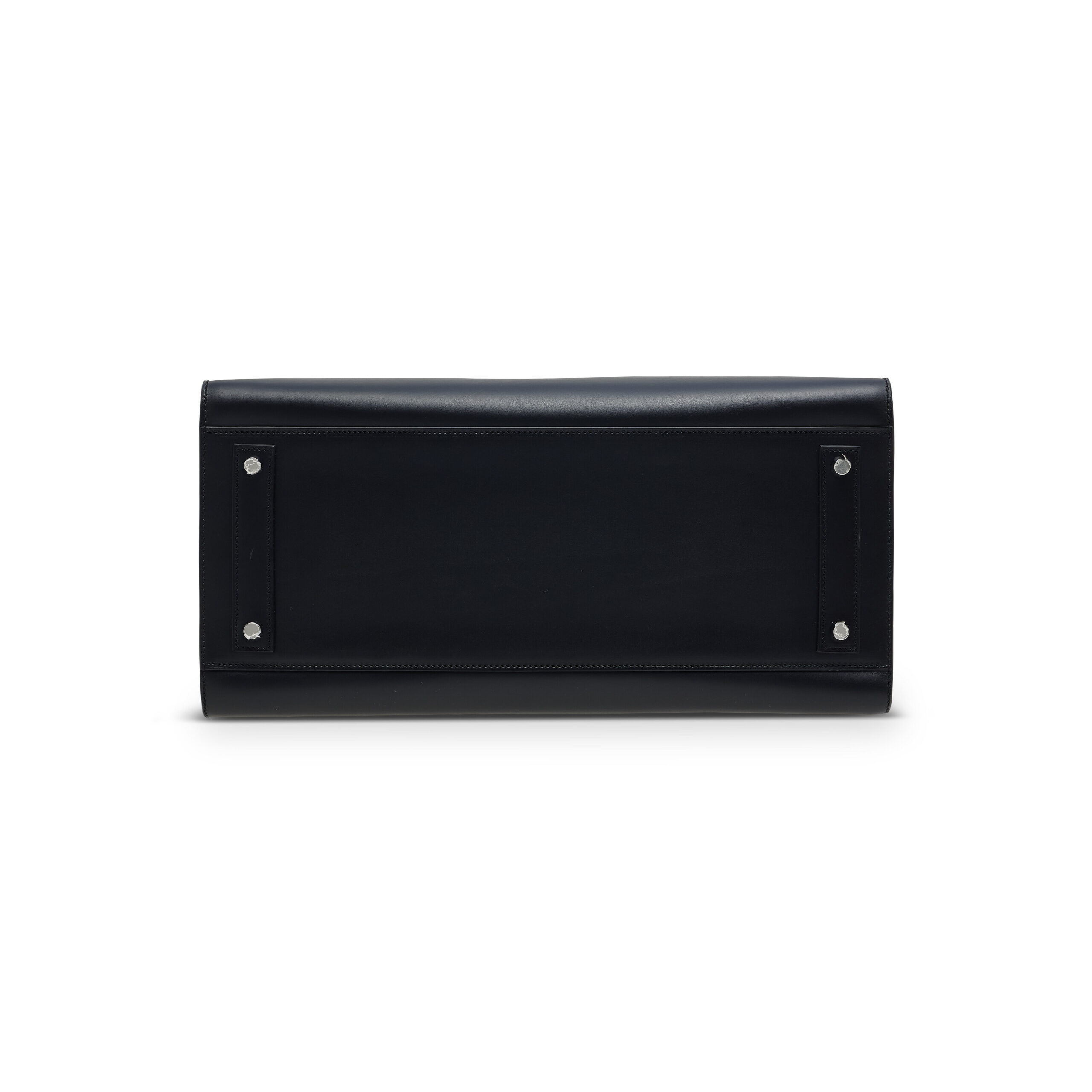 A LIMITED EDITION BLACK VACHE HUNTER LEATHER SELLIER BIRKIN 40 WITH PALLADIUM HARDWARE 8 A LIMITED EDITION BLACK VACHE HUNTER LEATHER SELLIER BIRKIN 40 WITH PALLADIUM HARDWARE - Image 8