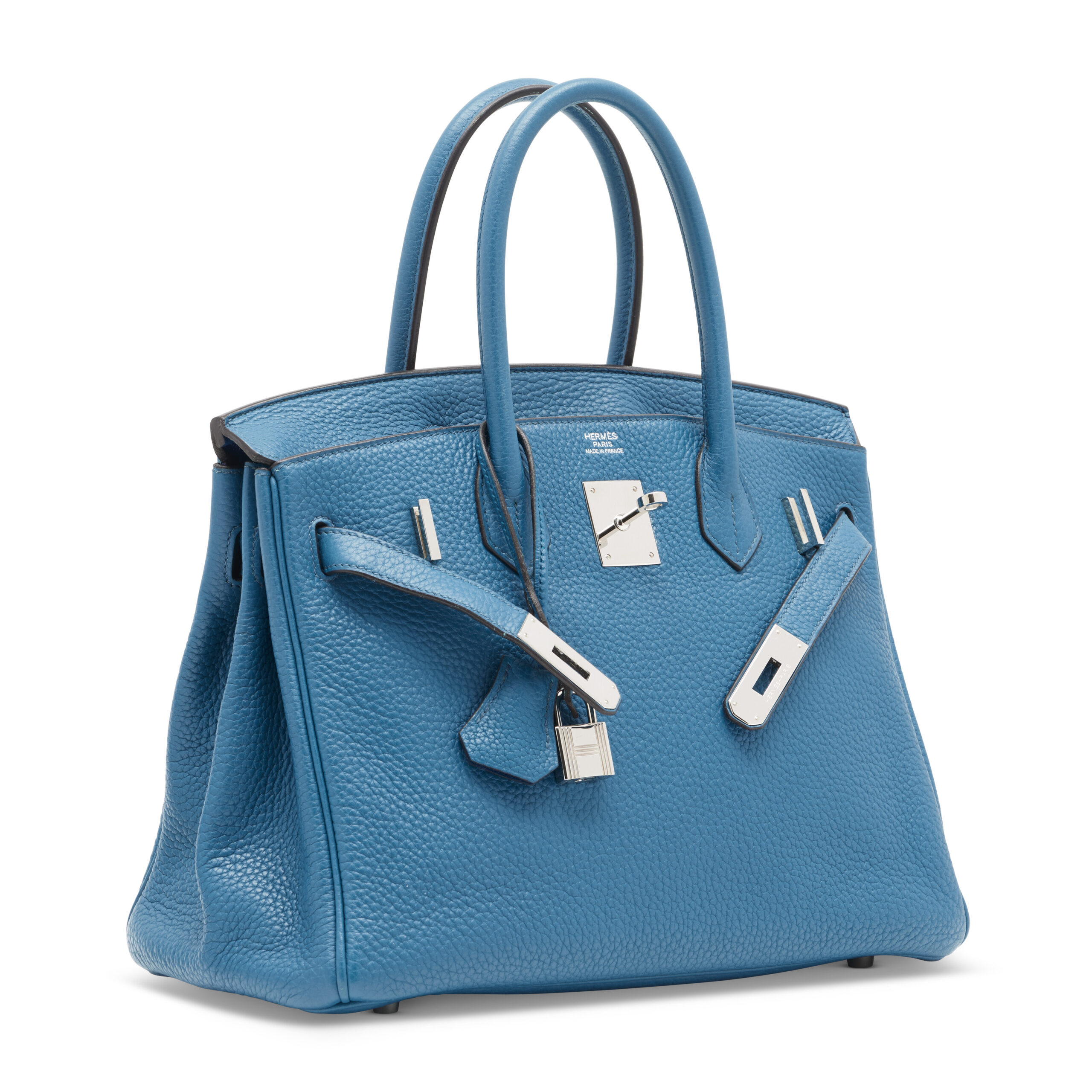 A LIMITED EDITION BLEU DE GALICE & BLEU IZMIR CLÉMENCE LEATHER VERSO BIRKIN 30 WITH PALLADIUM HARDWARE 2 A LIMITED EDITION BLEU DE GALICE & BLEU IZMIR CLÉMENCE LEATHER VERSO BIRKIN 30 WITH PALLADIUM HARDWARE - Image 2