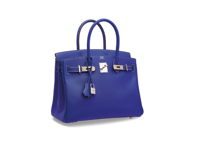 A LIMITED EDITION BLEU ÉLECTRIQUE & BLEU THALASSA EPSOM LEATHER CANDY BIRKIN 30 WITH PALLADIUM HARDWARE 2 A LIMITED EDITION BLEU ÉLECTRIQUE & BLEU THALASSA EPSOM LEATHER CANDY BIRKIN 30 WITH PALLADIUM HARDWARE - Image 2