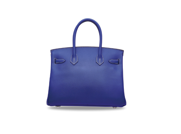 A LIMITED EDITION BLEU ÉLECTRIQUE & BLEU THALASSA EPSOM LEATHER CANDY BIRKIN 30 WITH PALLADIUM HARDWARE 3 A LIMITED EDITION BLEU ÉLECTRIQUE & BLEU THALASSA EPSOM LEATHER CANDY BIRKIN 30 WITH PALLADIUM HARDWARE - Image 3