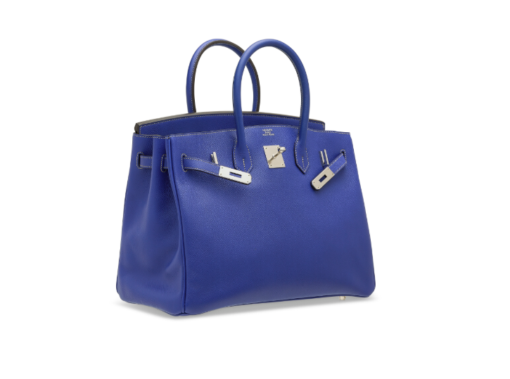 A LIMITED EDITION BLEU ÉLECTRIQUE & BLEU THALASSA EPSOM LEATHER CANDY BIRKIN 35 WITH PALLADIUM HARDWARE 2 A LIMITED EDITION BLEU ÉLECTRIQUE & BLEU THALASSA EPSOM LEATHER CANDY BIRKIN 35 WITH PALLADIUM HARDWARE - Image 2