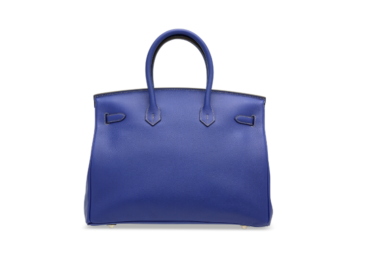 A LIMITED EDITION BLEU ÉLECTRIQUE & BLEU THALASSA EPSOM LEATHER CANDY BIRKIN 35 WITH PALLADIUM HARDWARE 3 A LIMITED EDITION BLEU ÉLECTRIQUE & BLEU THALASSA EPSOM LEATHER CANDY BIRKIN 35 WITH PALLADIUM HARDWARE - Image 3