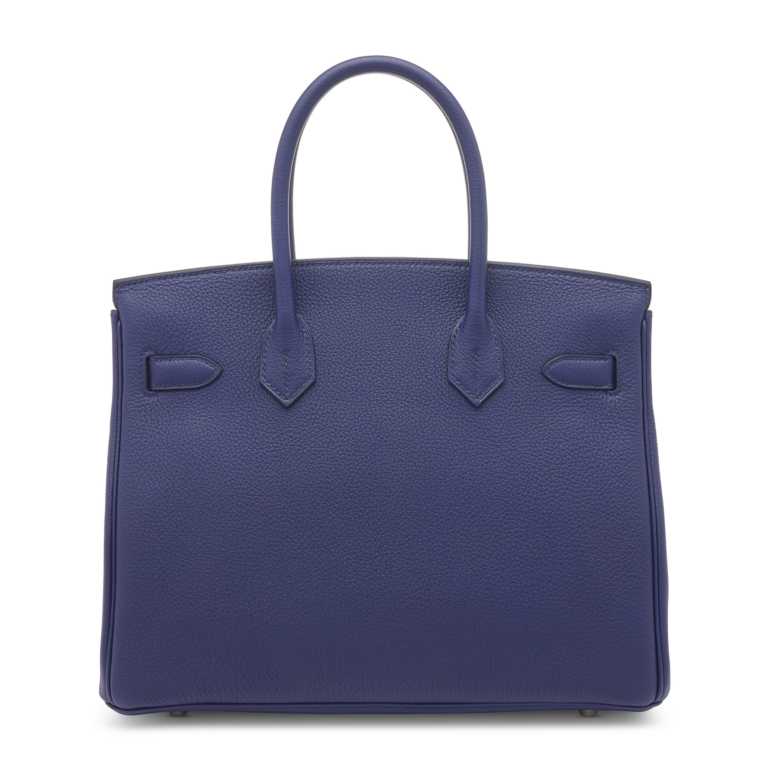 A LIMITED EDITION BLEU ENCRE & BORDEAUX TOGO LEATHER OFFICIER BIRKIN 30 WITH PALLADIUM HARDWARE 2 A LIMITED EDITION BLEU ENCRE & BORDEAUX TOGO LEATHER OFFICIER BIRKIN 30 WITH PALLADIUM HARDWARE - Image 2