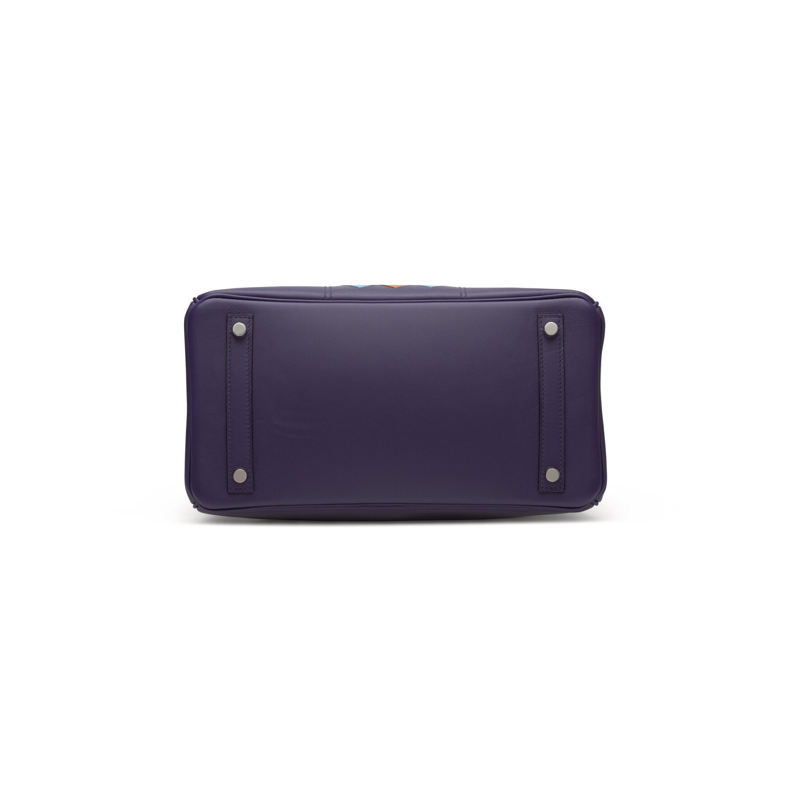 A LIMITED EDITION BLEU ENCRE SWIFT, BLEU DU NORD & GOLD EPSOM LEATHER TRESSAGE BIRKIN 30 WITH PALLADIUM HARDWARE 5 A LIMITED EDITION BLEU ENCRE SWIFT, BLEU DU NORD & GOLD EPSOM LEATHER TRESSAGE BIRKIN 30 WITH PALLADIUM HARDWARE - Image 5