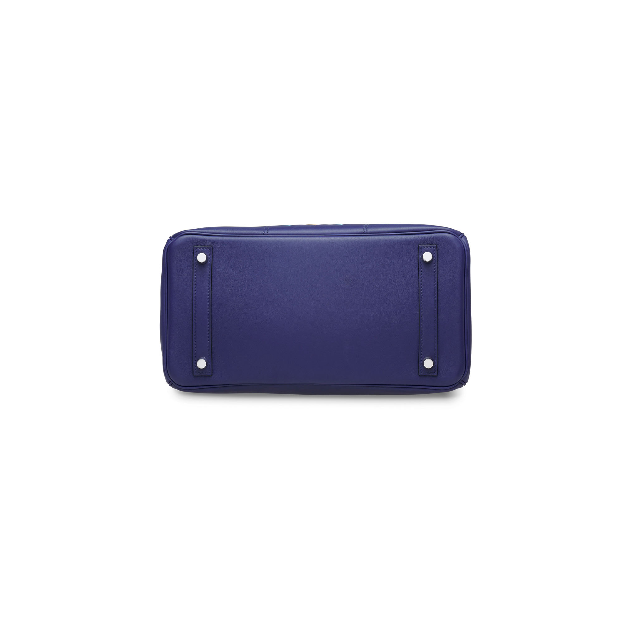 A LIMITED EDITION BLEU ENCRE SWIFT LEATHER, BLEU DU NORD & GOLD EPSOM LEATHER TRESSAGE BIRKIN 30 WITH PALLADIUM HARDWARE 5 A LIMITED EDITION BLEU ENCRE SWIFT LEATHER, BLEU DU NORD & GOLD EPSOM LEATHER TRESSAGE BIRKIN 30 WITH PALLADIUM HARDWARE - Image 5